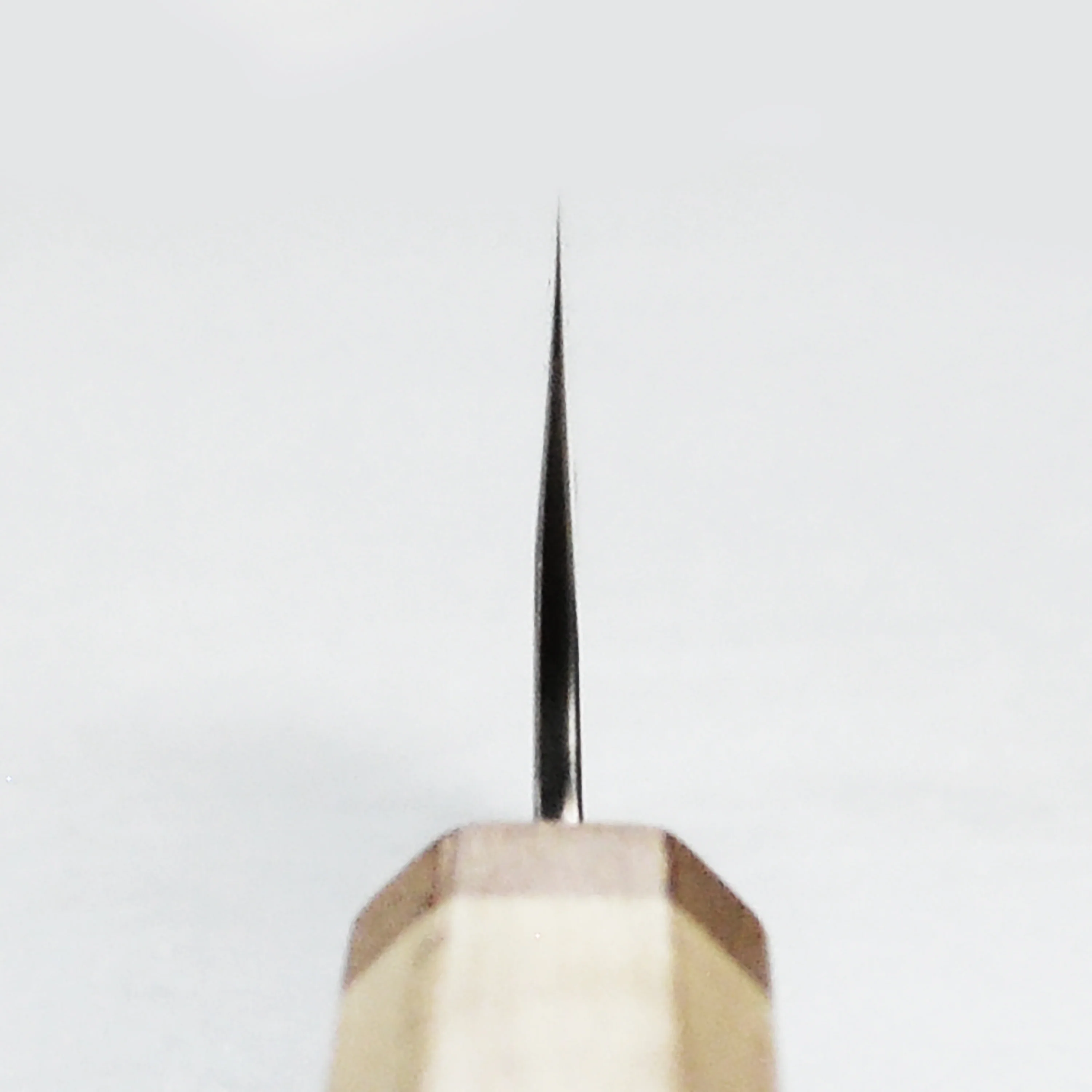 Hatono Shirogami #1 Nashiji Stainless Clad 7" Bunka - Image 9