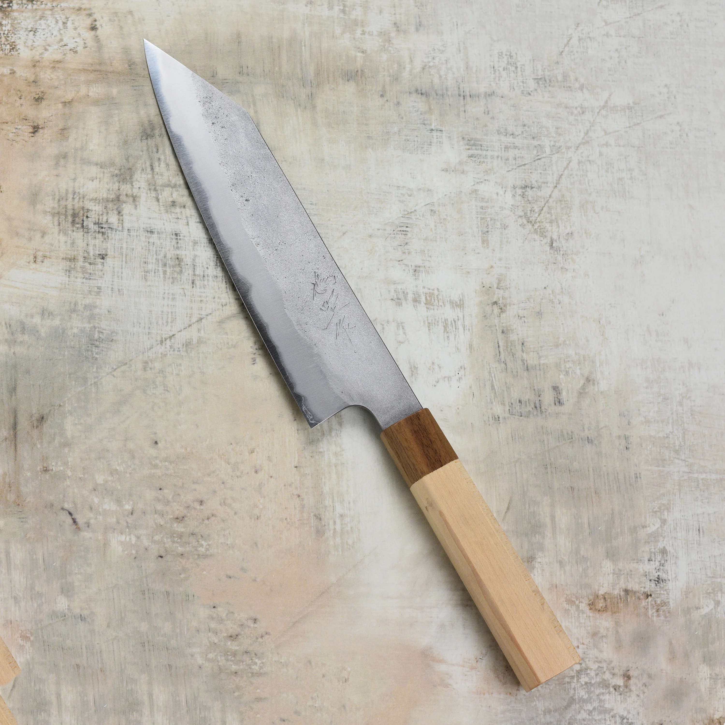 Hatono Shirogami #1 Nashiji Stainless Clad 8.25" Kiritsuke Gyuto - Image 8