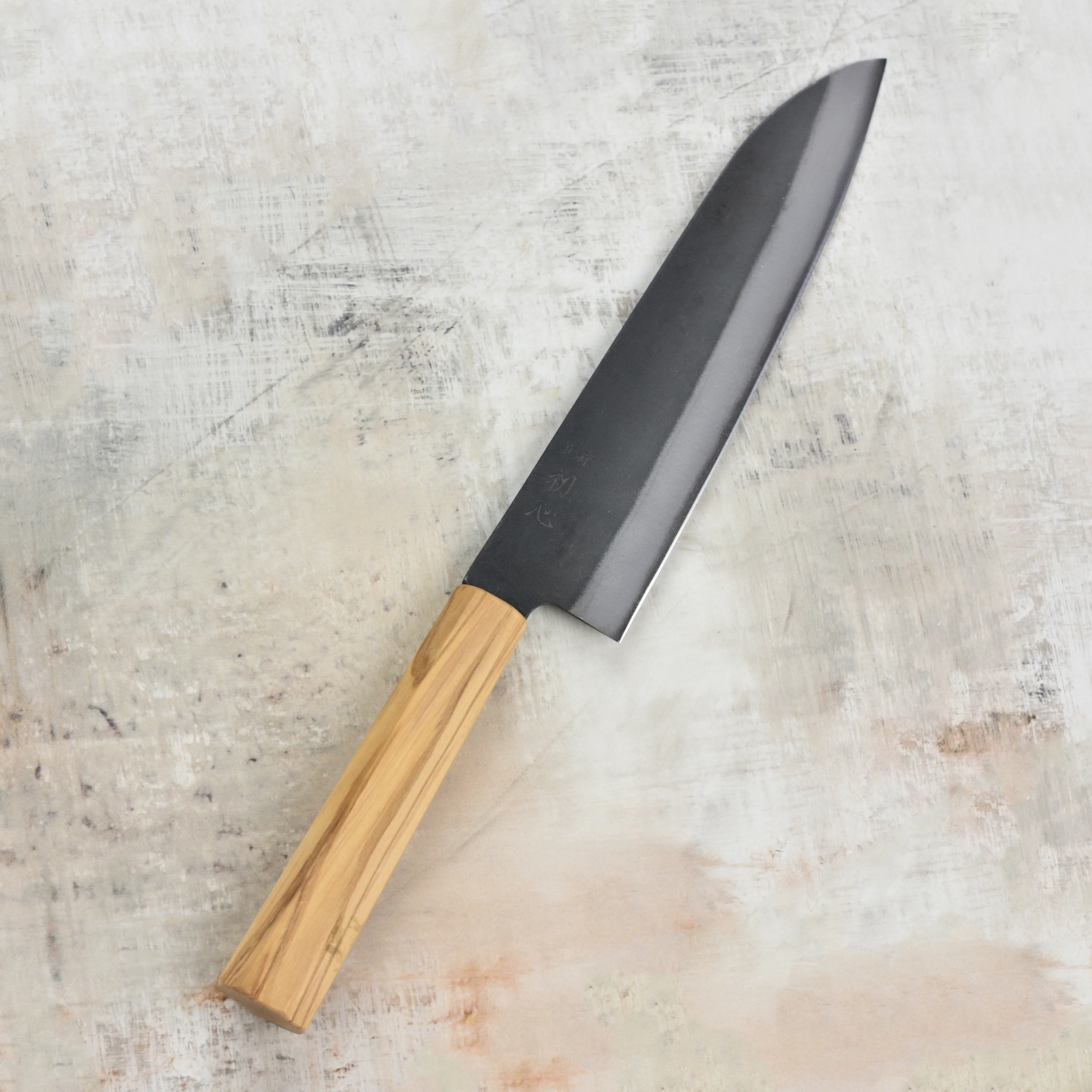 Hatsukokoro Aogami #2 Kurouchi 8.5" Gyuto - Image 6