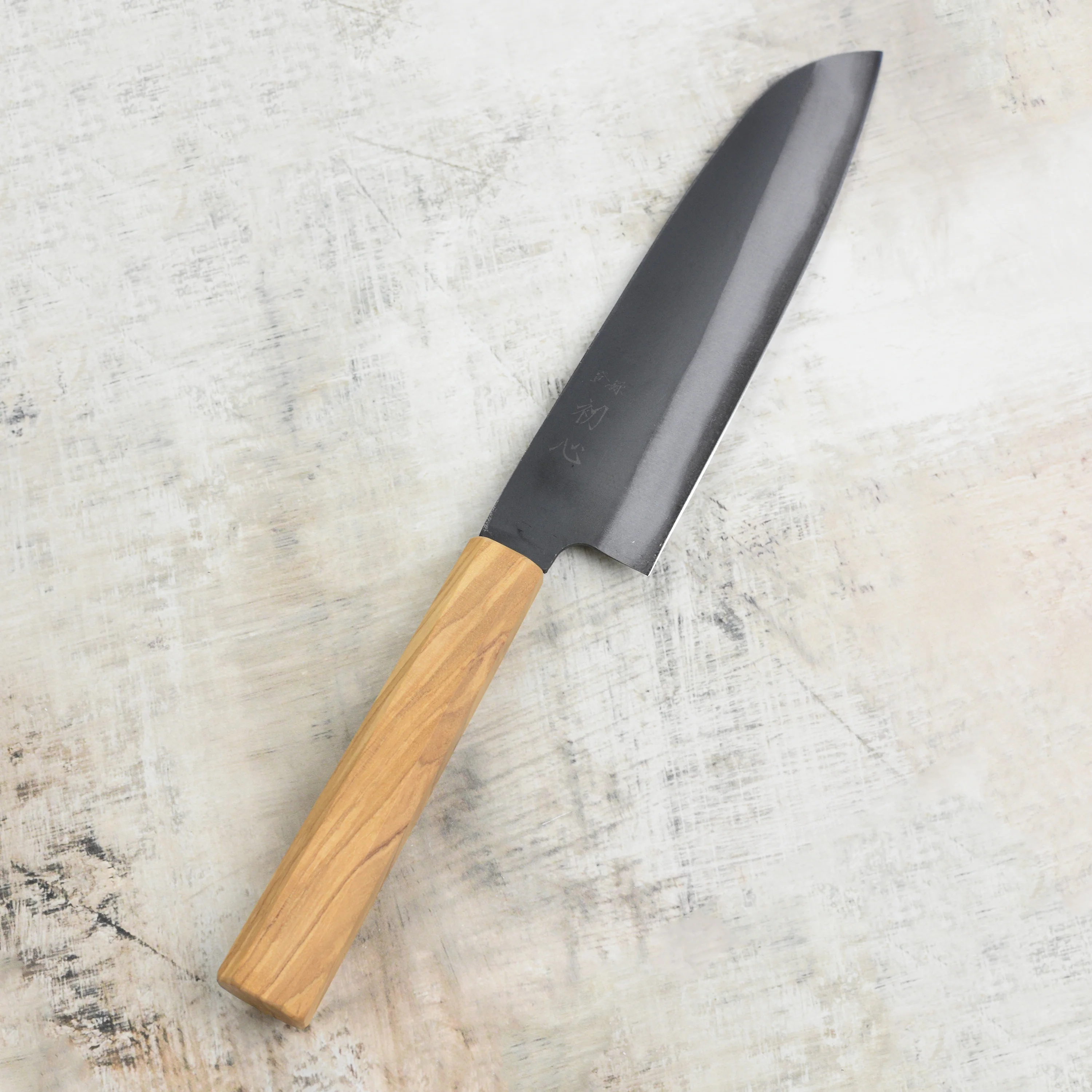 Hatsukokoro Aogami #2 Kurouchi 6.5" Santoku - Image 6