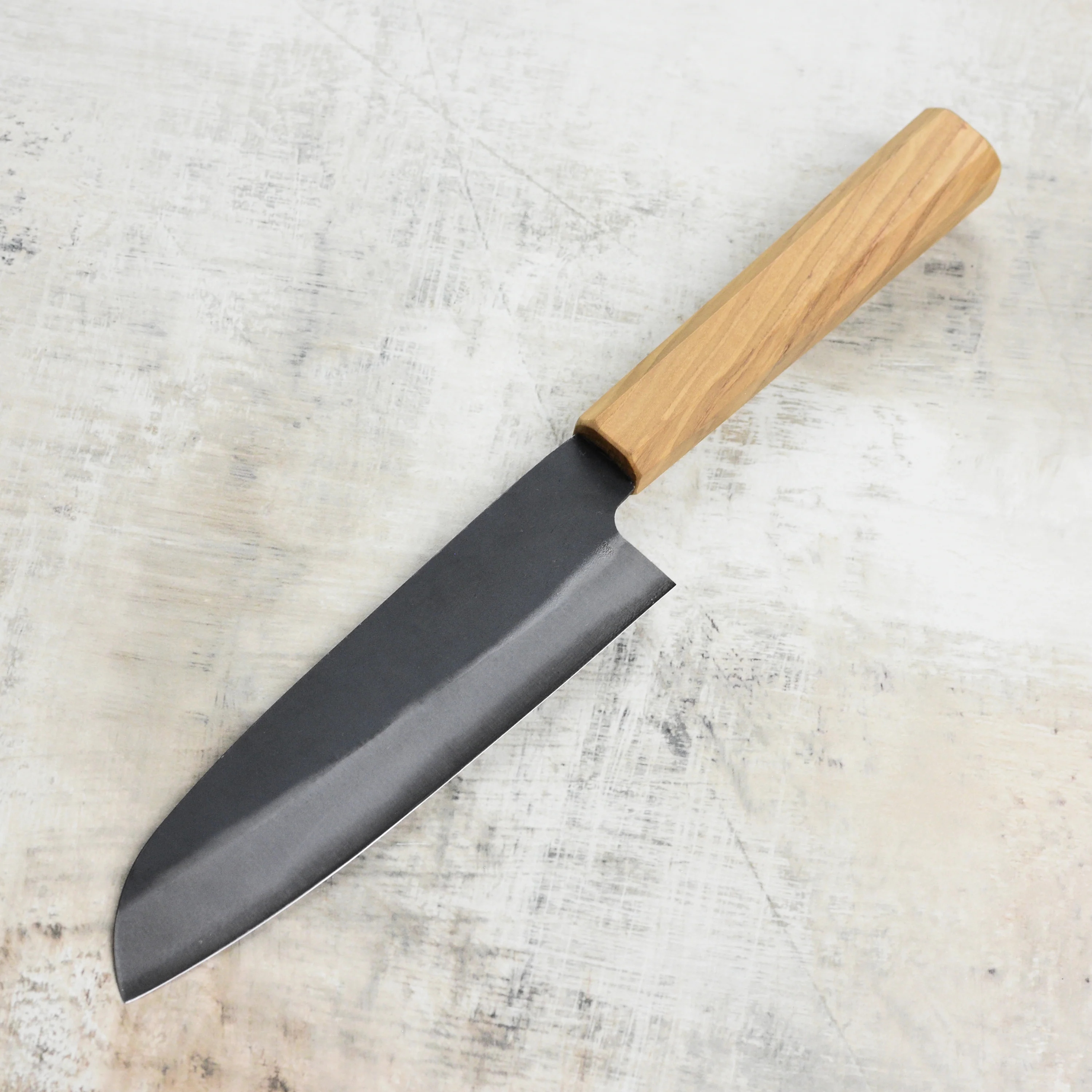 Hatsukokoro Aogami #2 Kurouchi 6.5" Santoku - Image 7