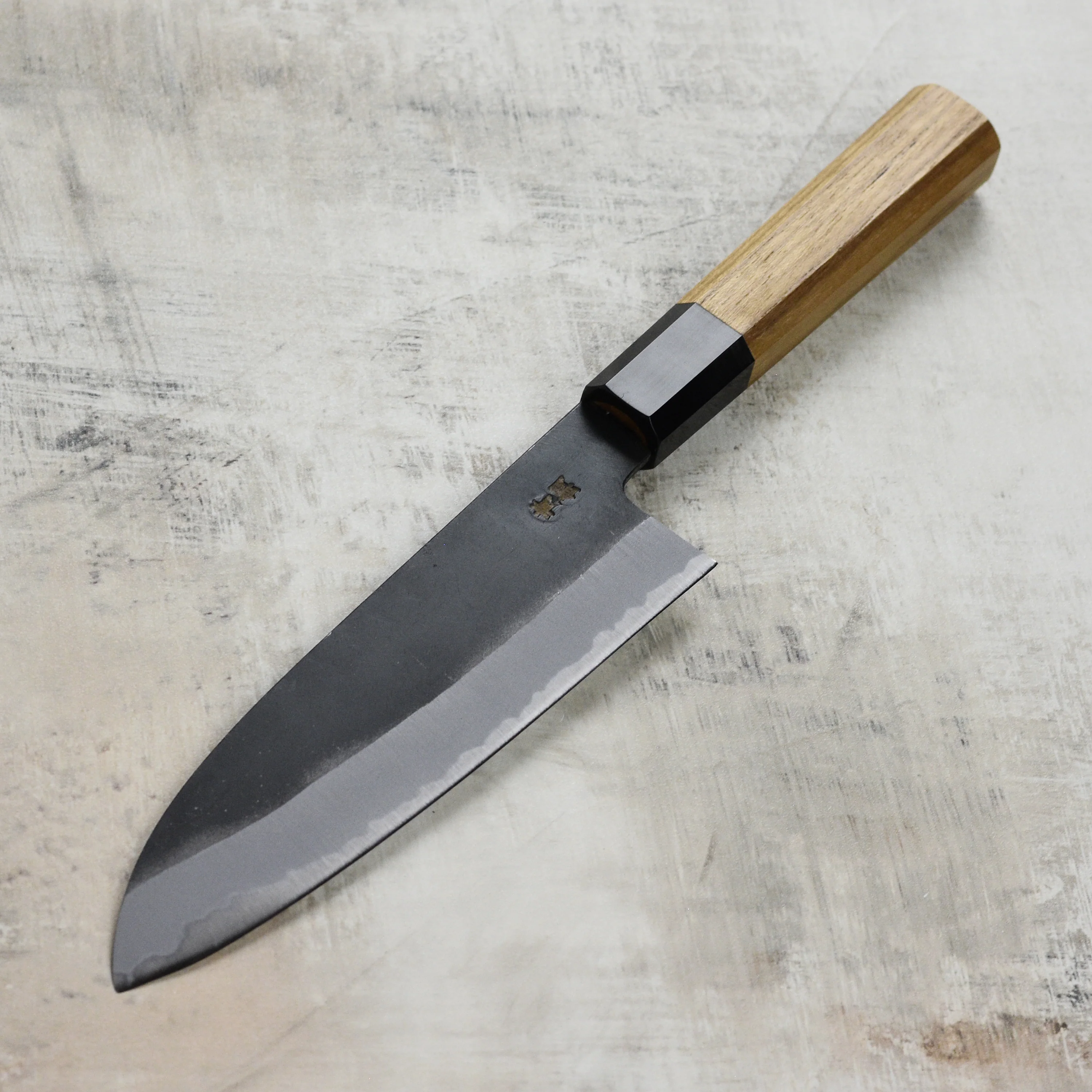 Hatsukokoro Aosagi Aogami #2 Kurouchi 7" Santoku - Image 6