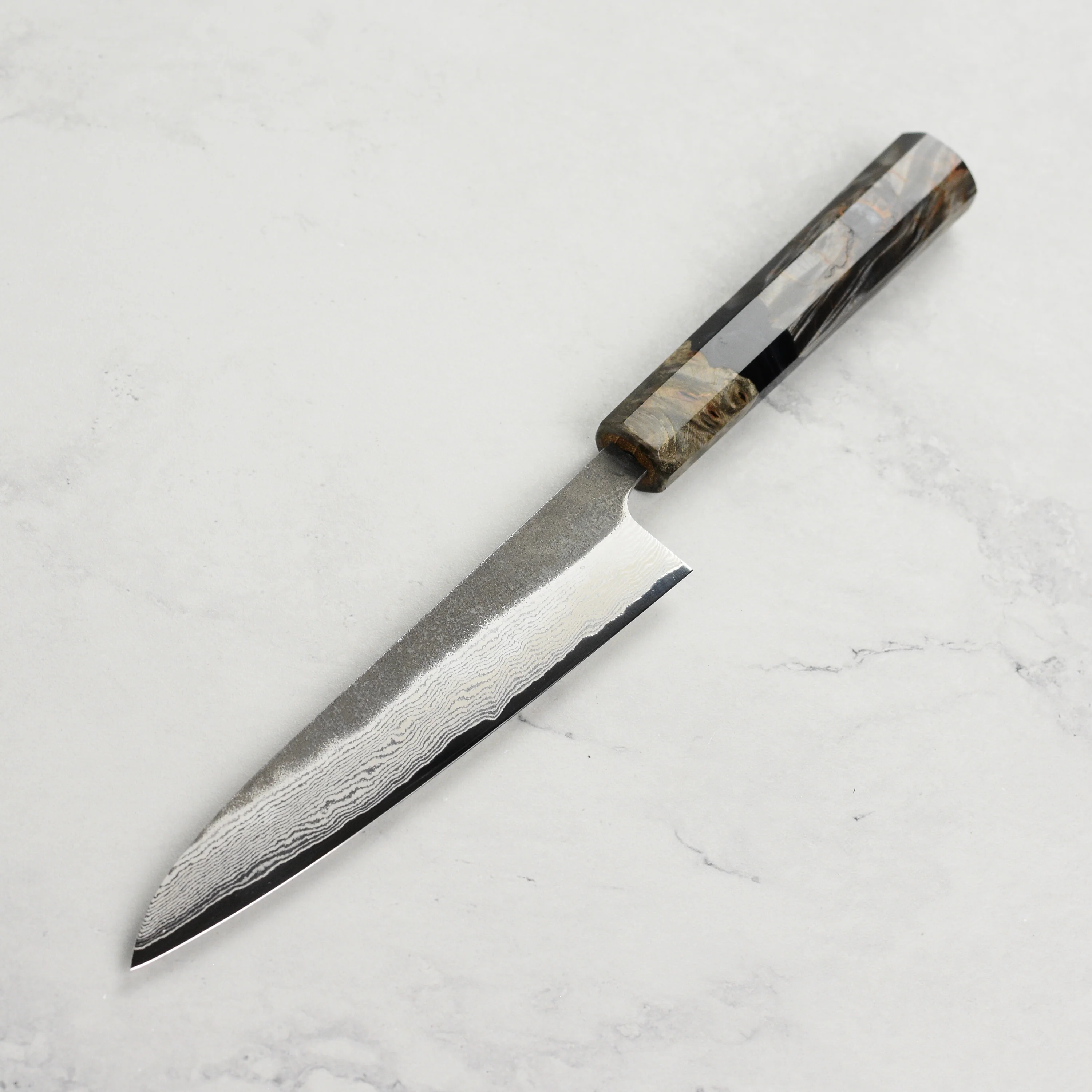 Hatsukokoro Atelier Kurouchi Damascus 5.9" Petty - Image 5