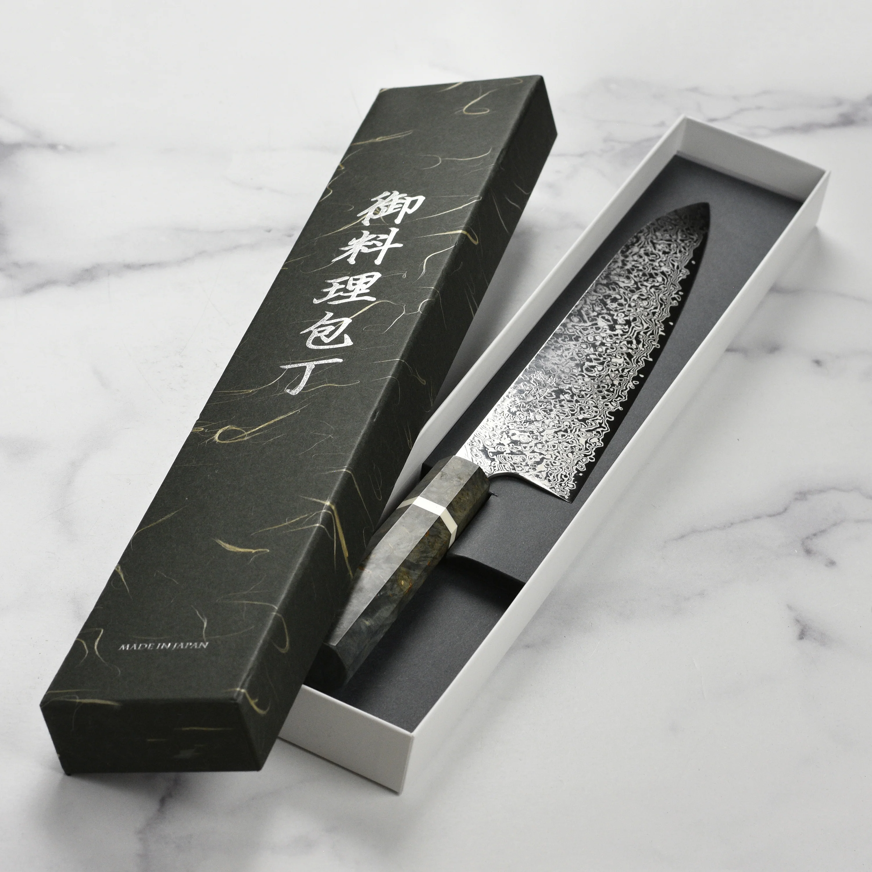 Hatsukokoro x Yauji Ginga34 Damascus 9.4" Gyuto - Image 3