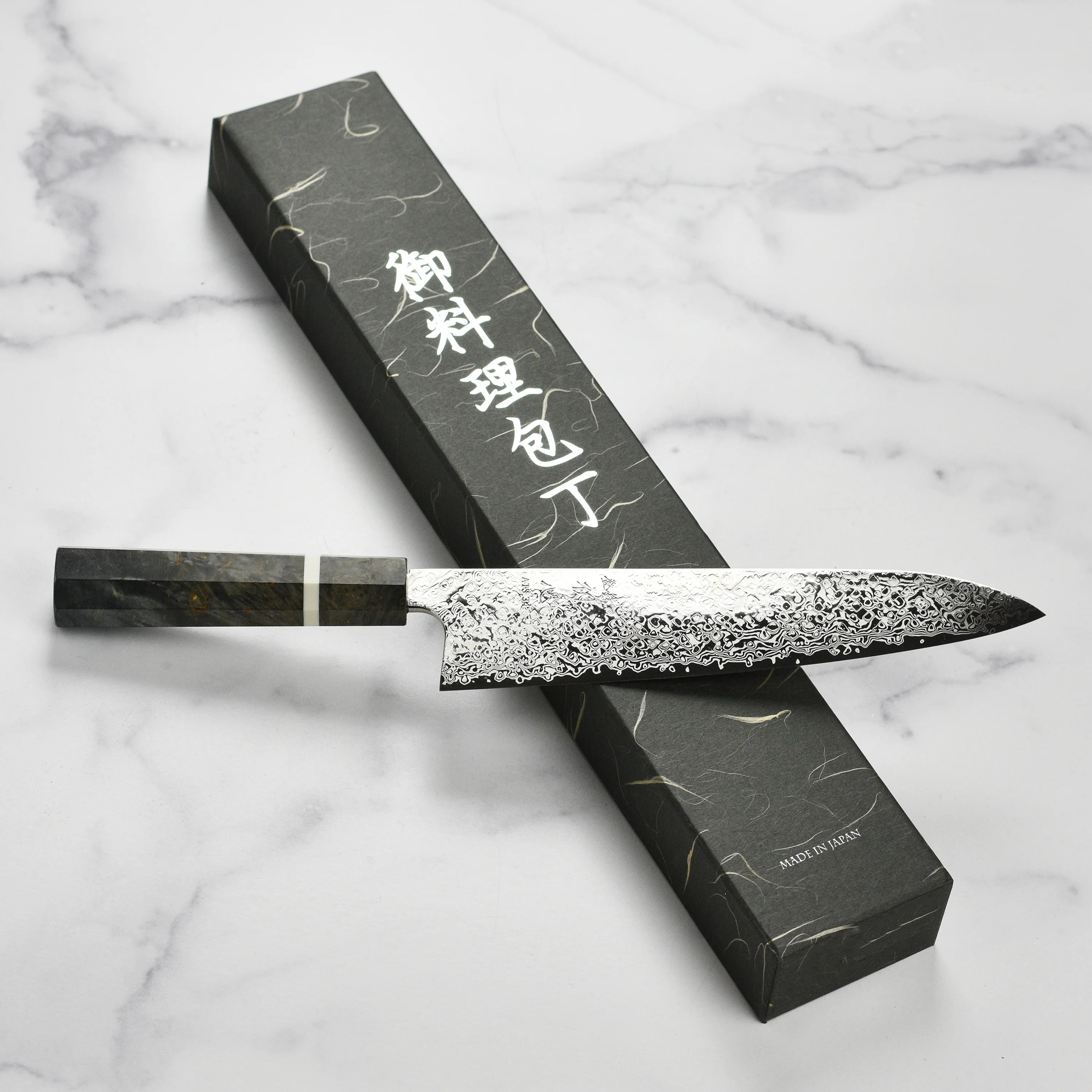 Hatsukokoro x Yauji Ginga34 Damascus 9.4" Gyuto - Image 8