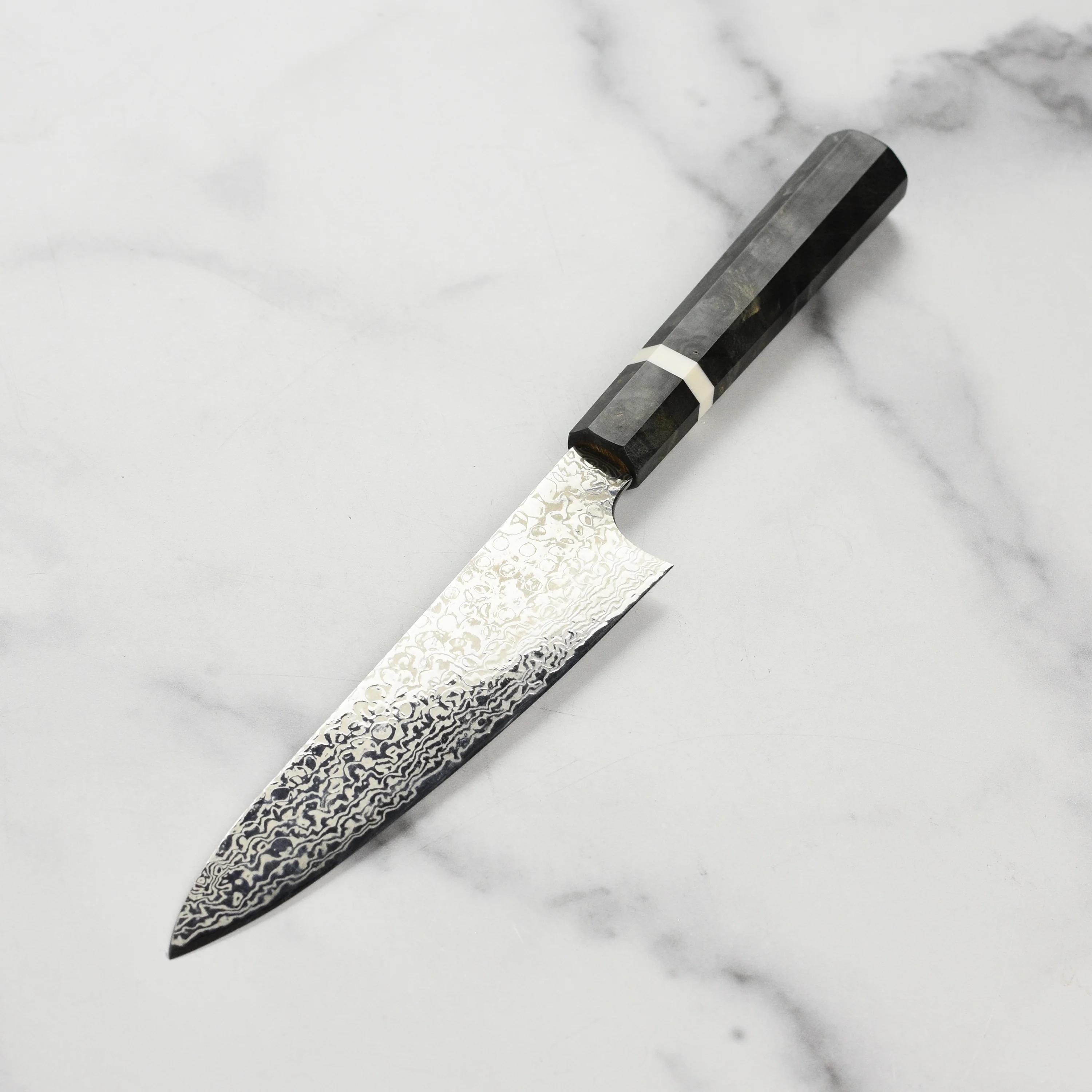 Hatsukokoro x Yauji Ginga34 Damascus 5.9" Petty - Image 5