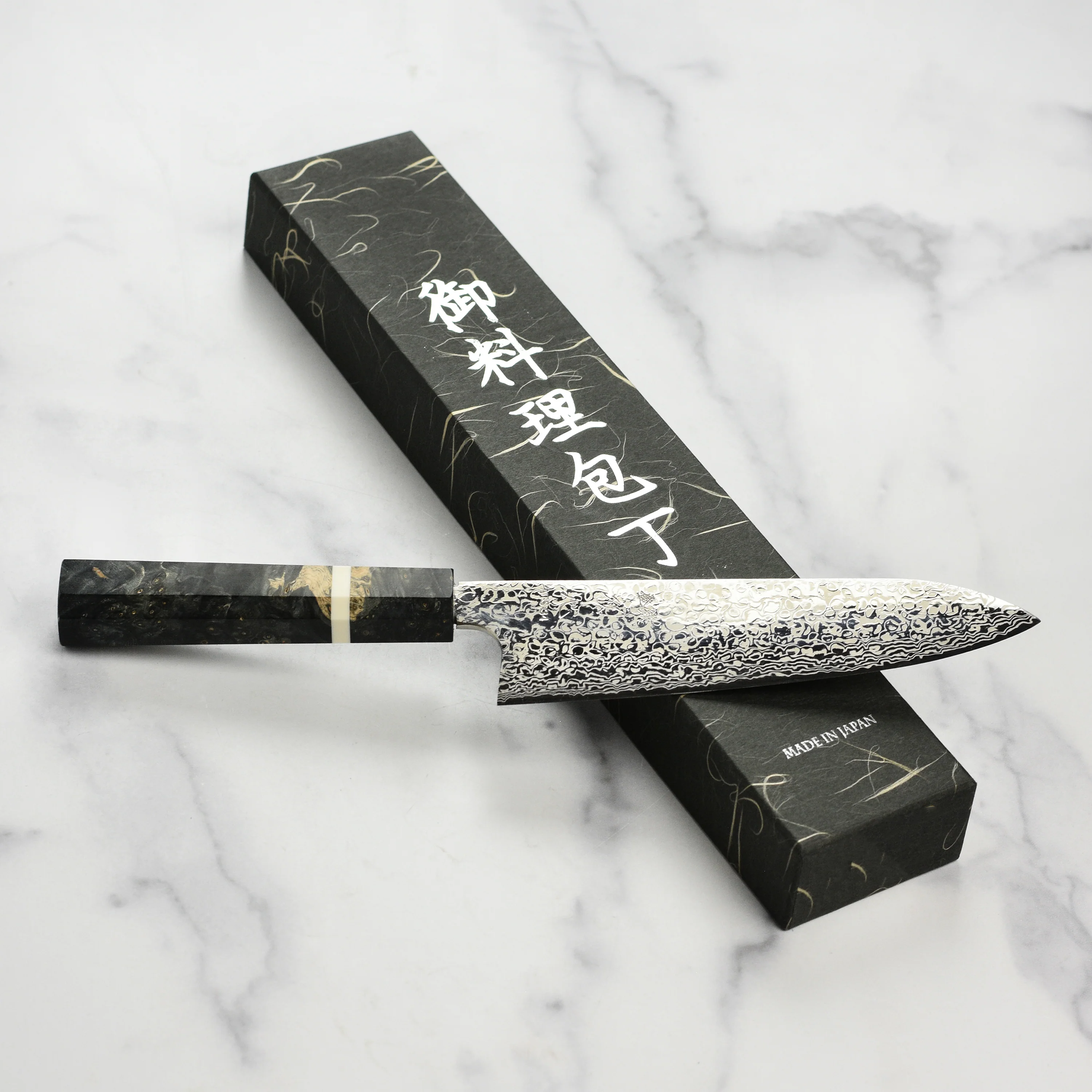 Hatsukokoro x Yauji Ginga34 Damascus 7" Santoku - Image 6