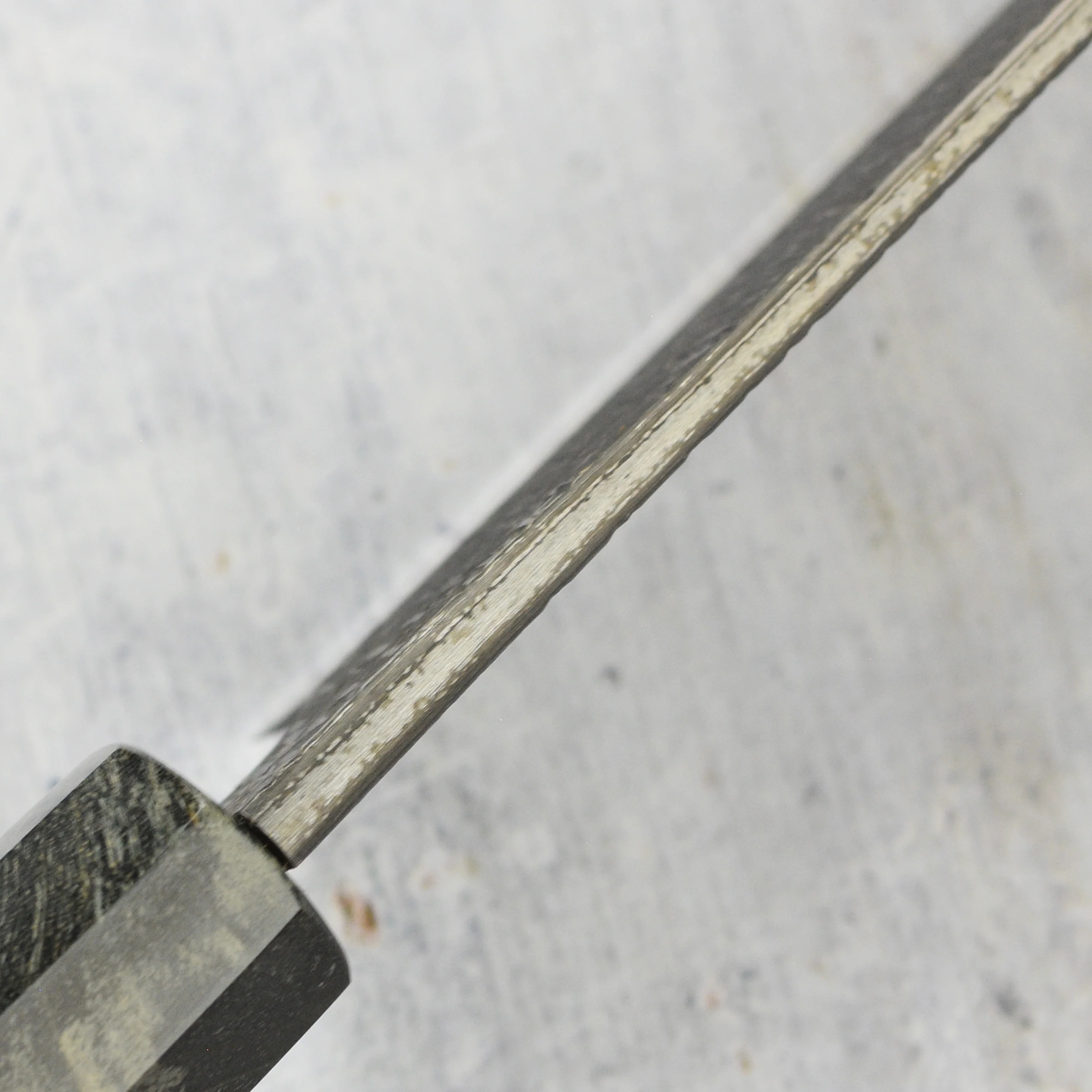 Hatsukokoro x Nigara Itadaki Coreless Damascus 9.4" Gyuto - Image 3