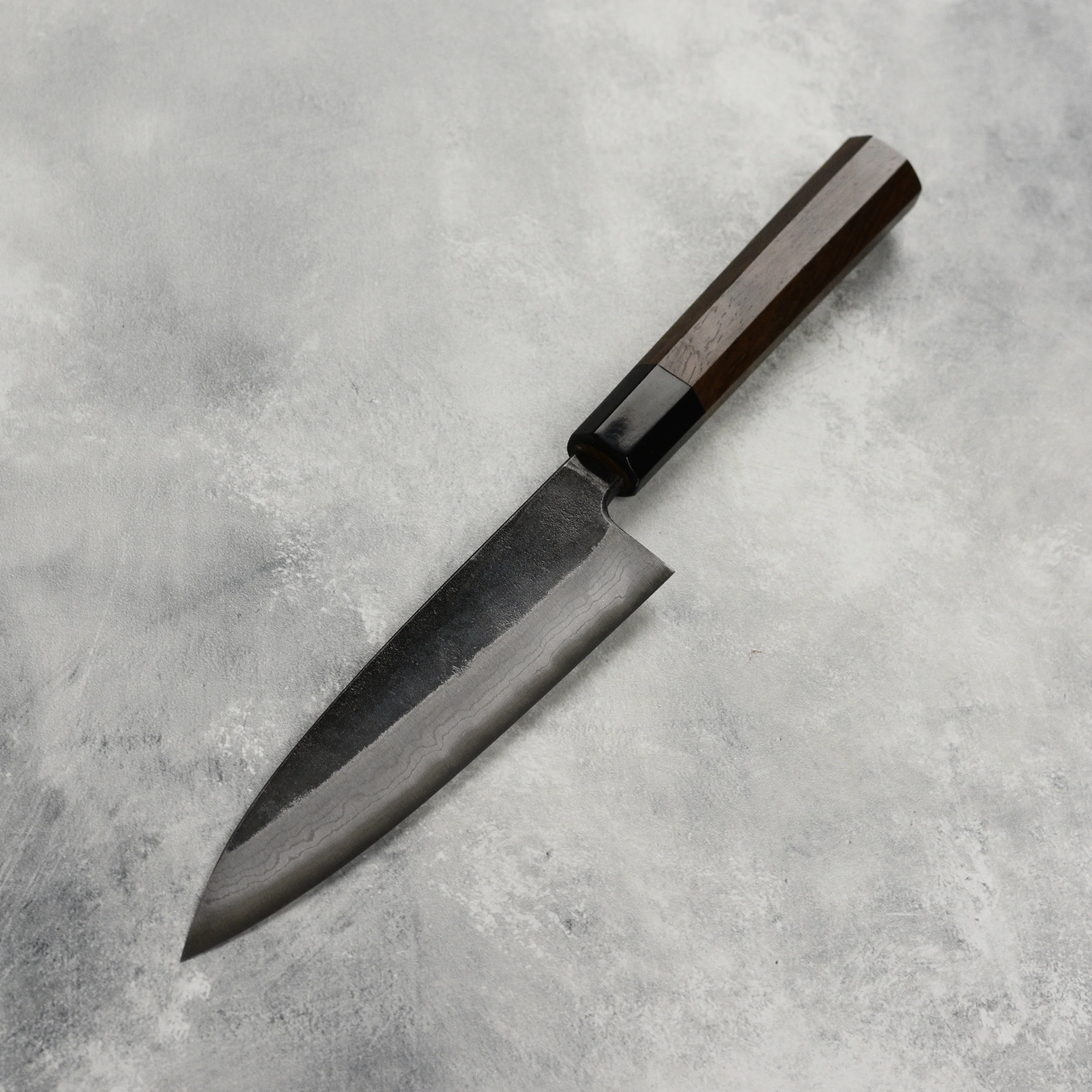 Hatsukokoro Kumokage Aogami Kurouchi Damascus 5.9" Petty - Image 5