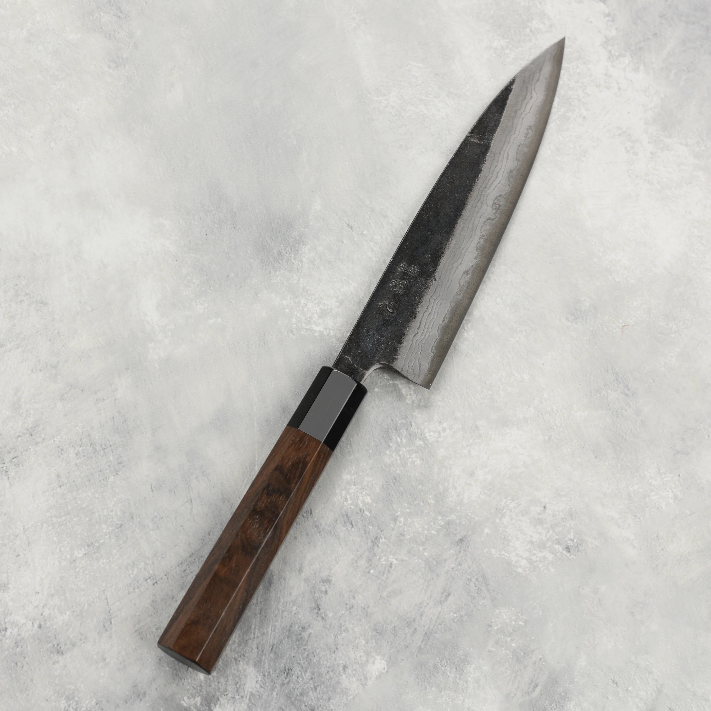 Hatsukokoro Kumokage Aogami Kurouchi Damascus 5.9" Petty - Image 7