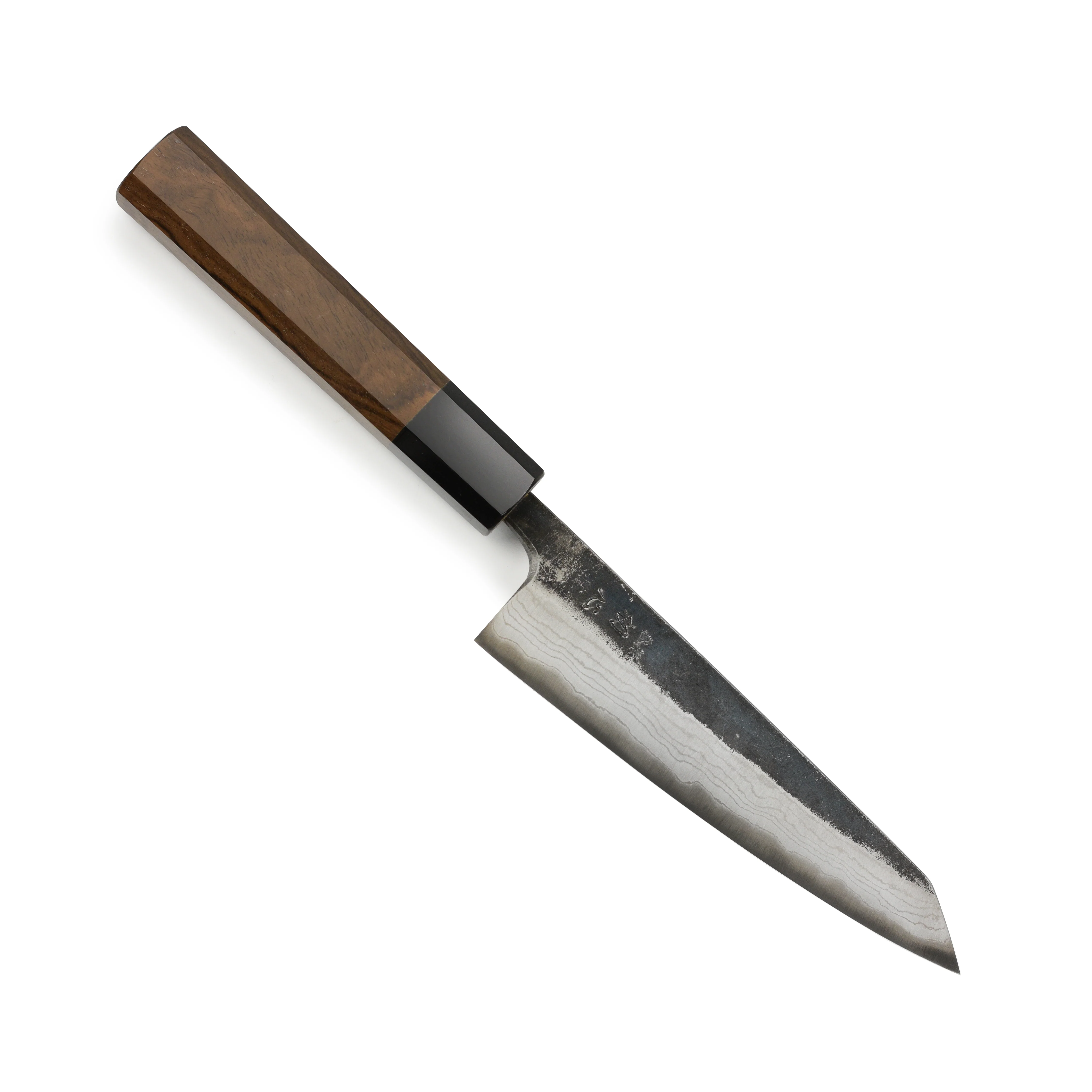 Hatsukokoro Kumokage Aogami #2 Kurouchi Damascus 5.9" Honesuki - Image 4