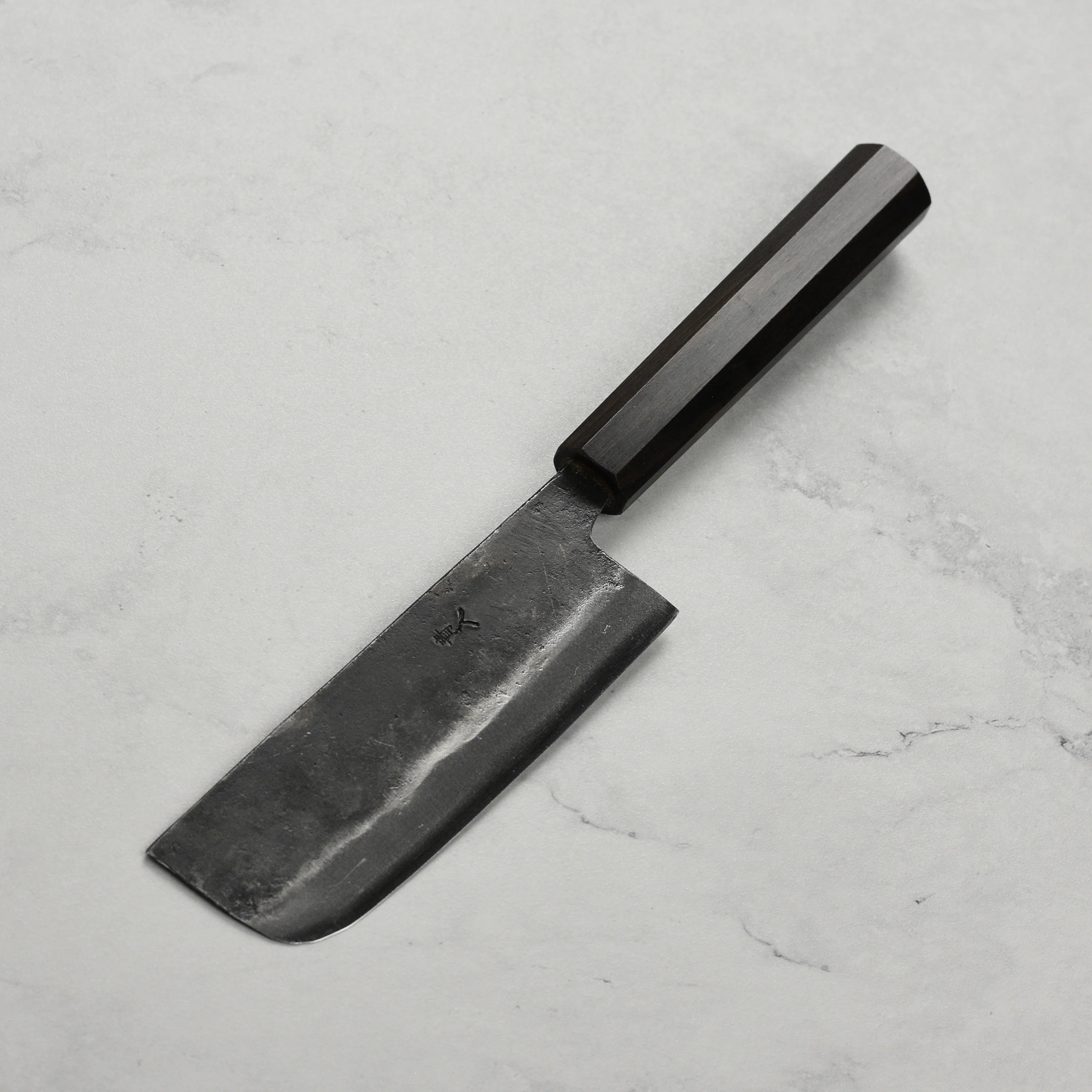 Hatsukokoro Kurogane Aogami #2 Kurouchi 4.7" Ko-Nakiri - Image 7