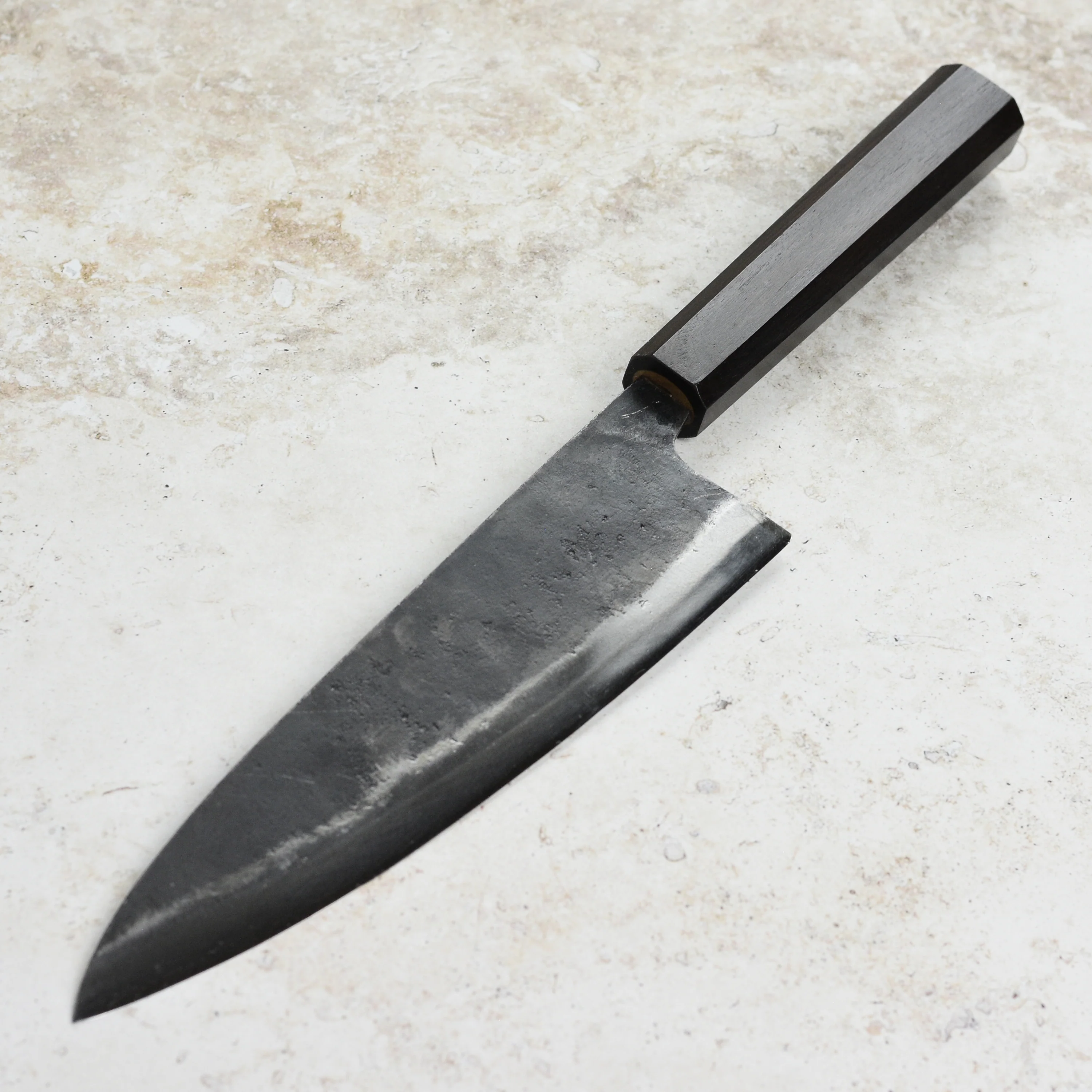 Hatsukokoro Kurogane Aogami #2 Kurouchi 8.25" Gyuto - Image 6