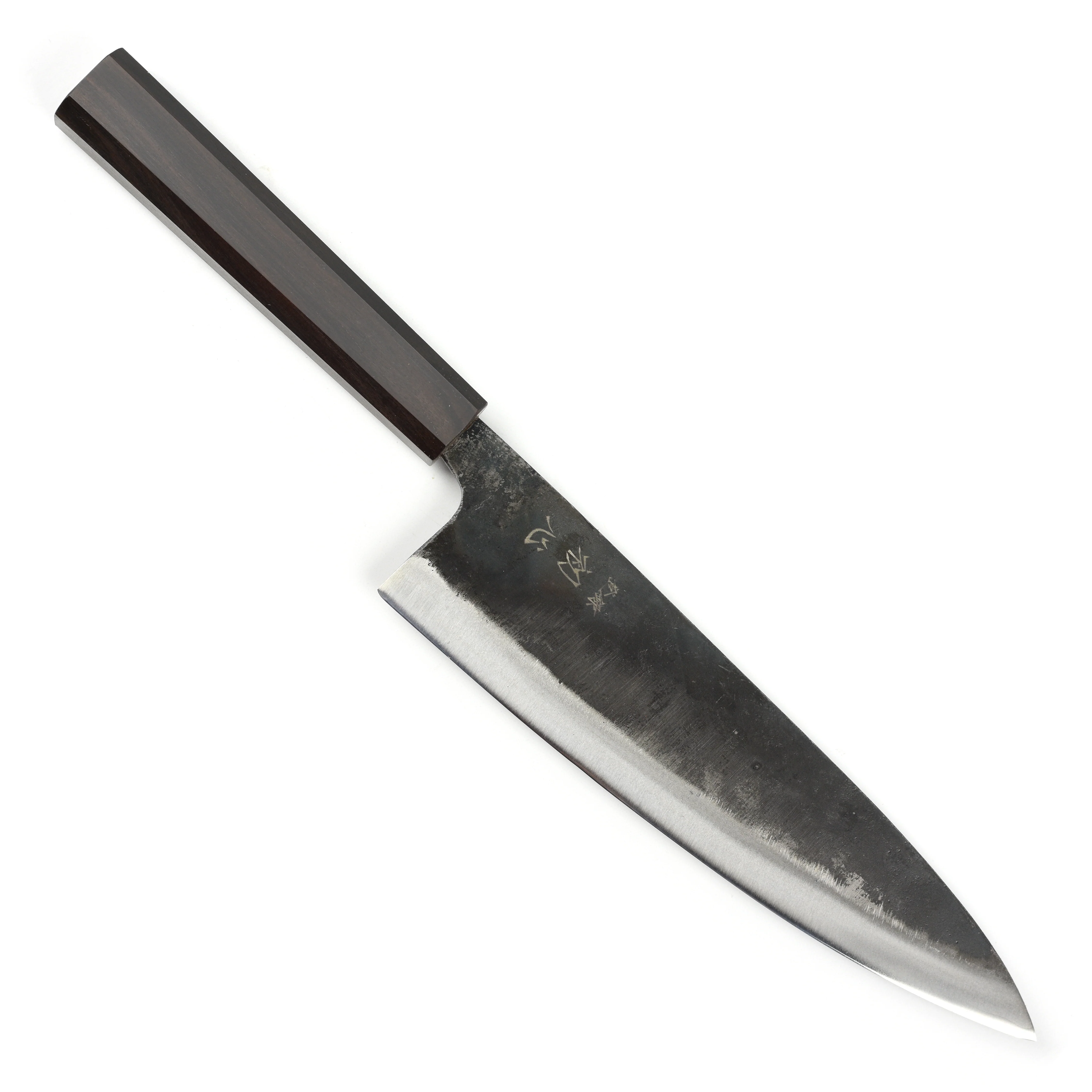 Hatsukokoro Kurogane Aogami #2 Kurouchi 8.25" Gyuto - Image 9