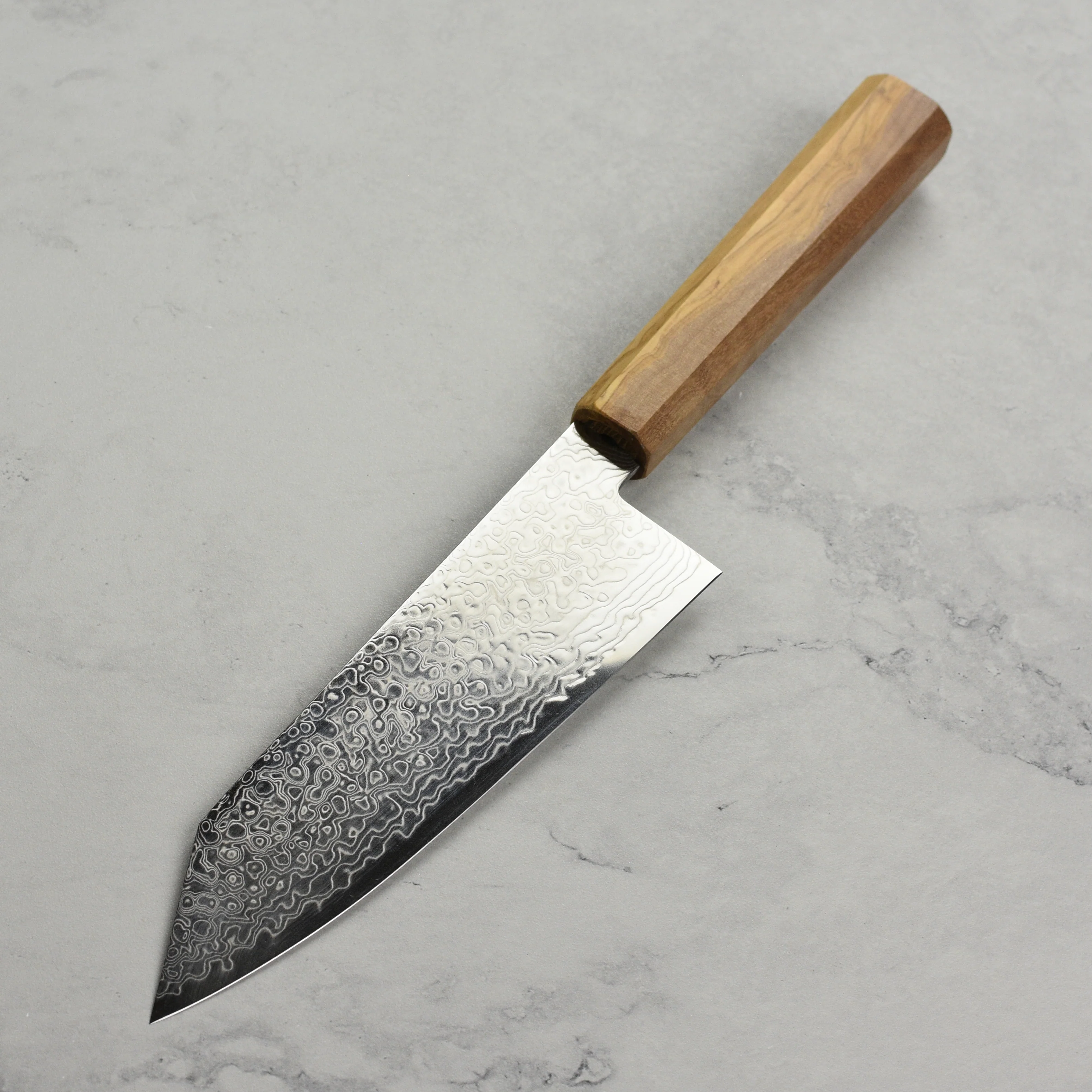 Hatsukokoro Ryuhyo SG2 Damascus 7" Bunka - Image 6