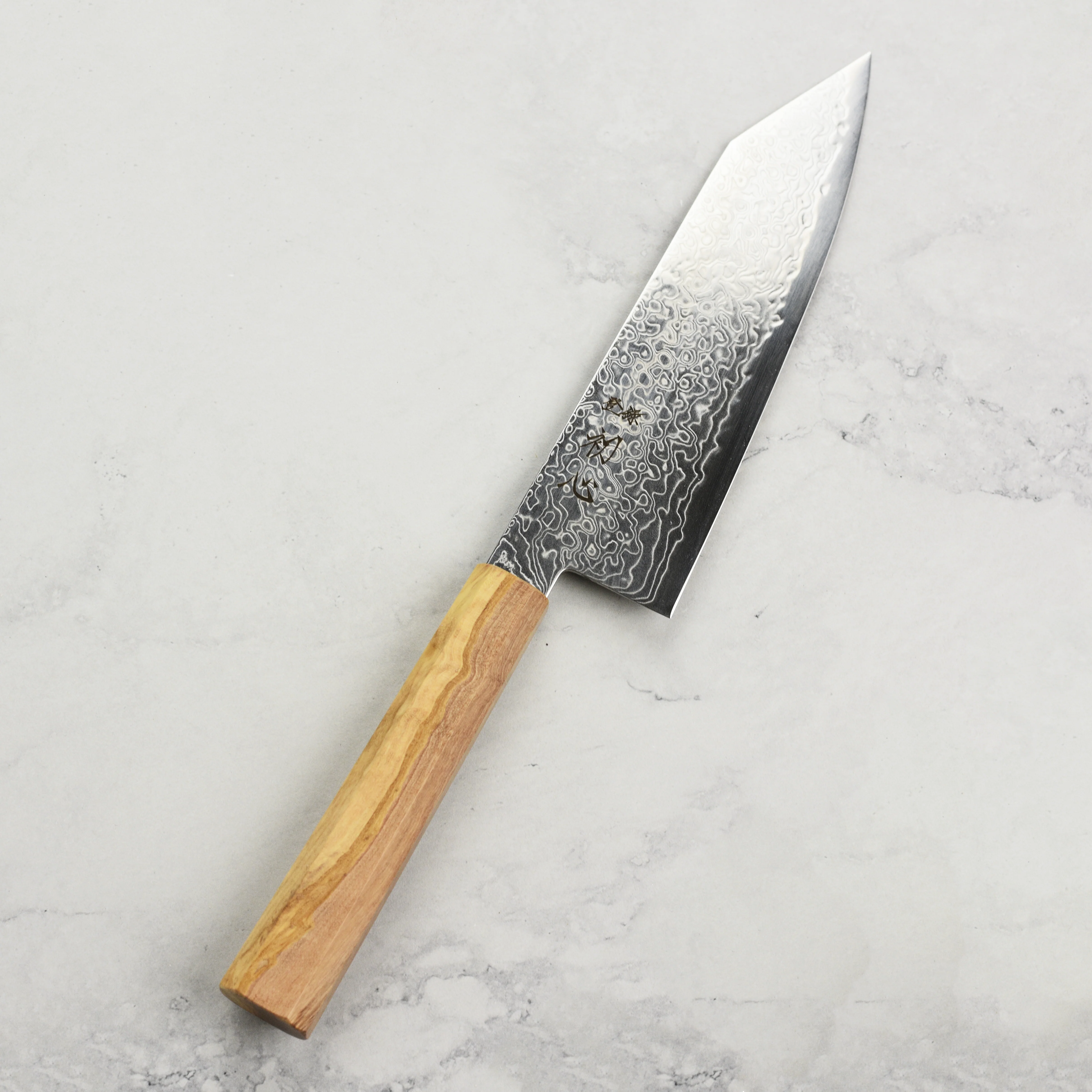 Hatsukokoro Ryuhyo SG2 Damascus 7" Bunka - Image 8