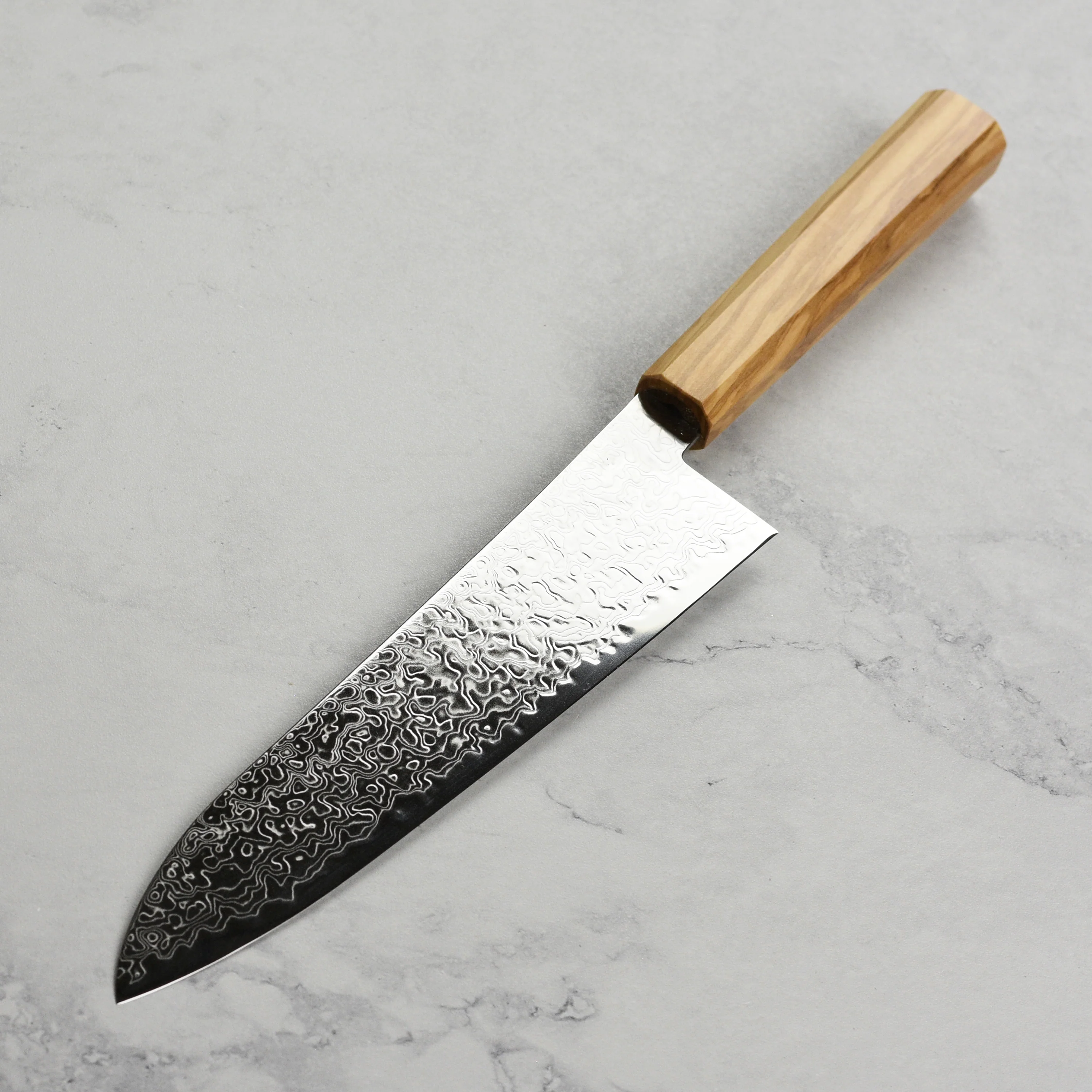 Hatsukokoro Ryuhyo SG2 Damascus 8.25" Gyuto - Image 6