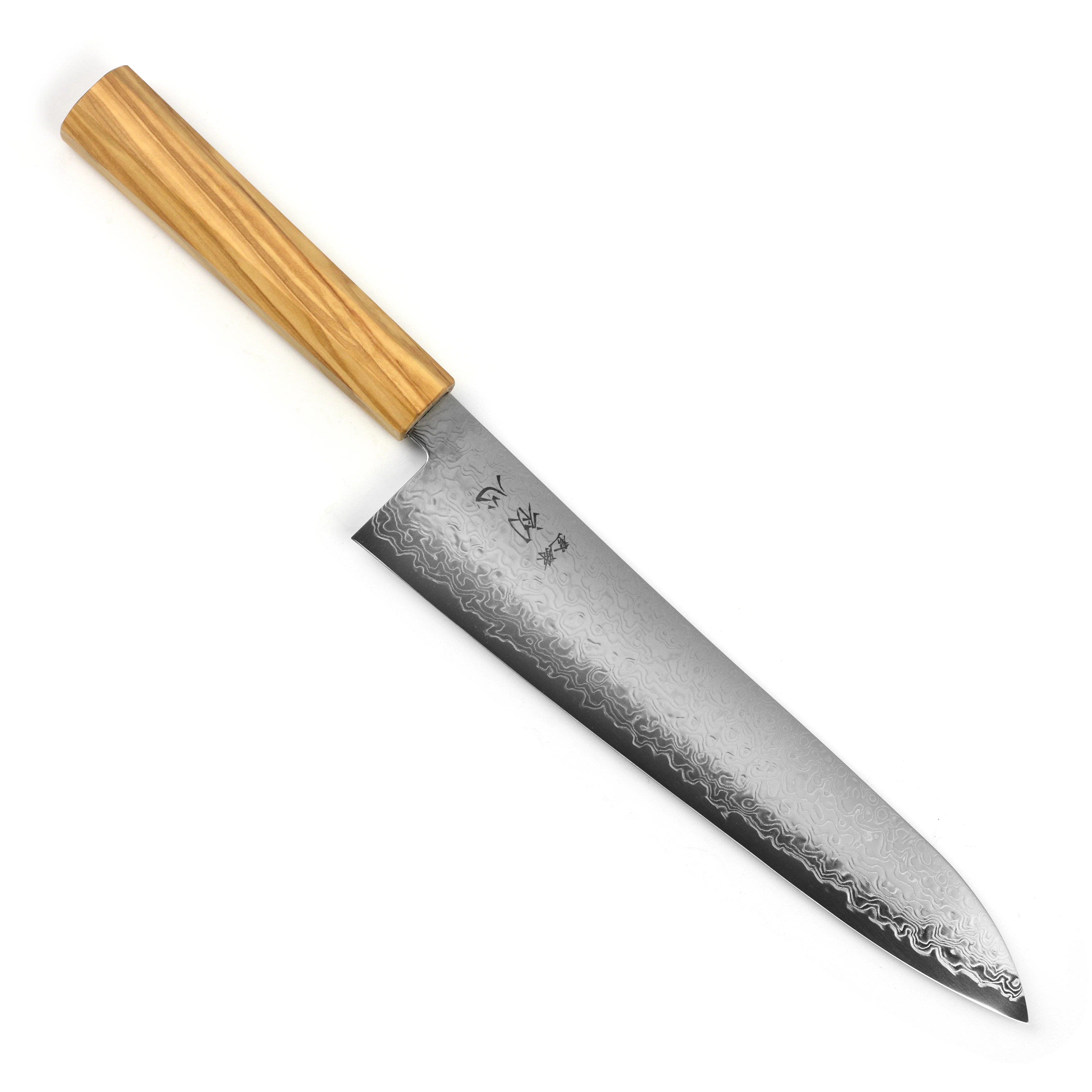 Hatsukokoro Ryuhyo SG2 Damascus 9.4" Gyuto - Image 9
