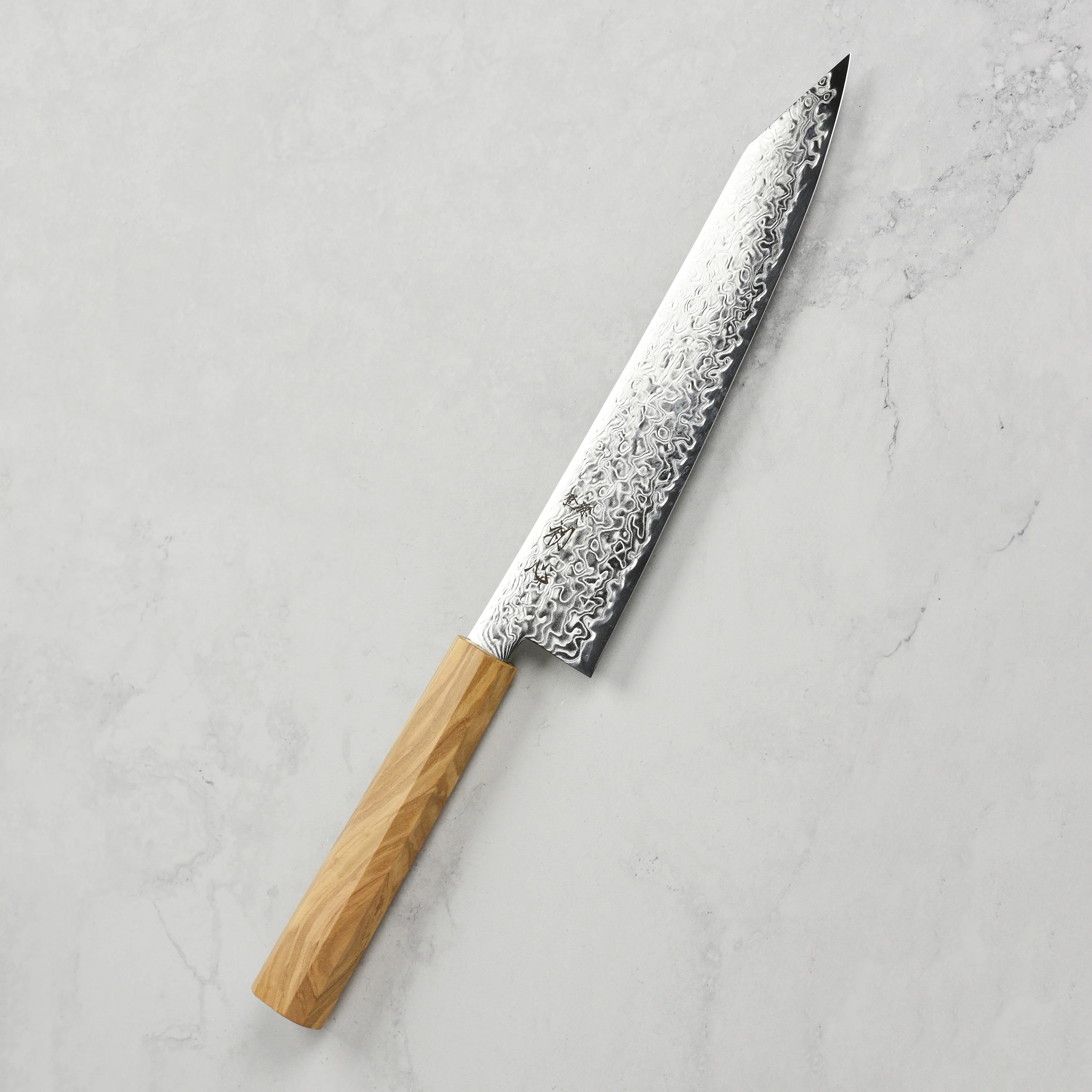 Hatsukokoro Ryuhyo SG2 Damascus 8.25" Kiritsuke - Image 8