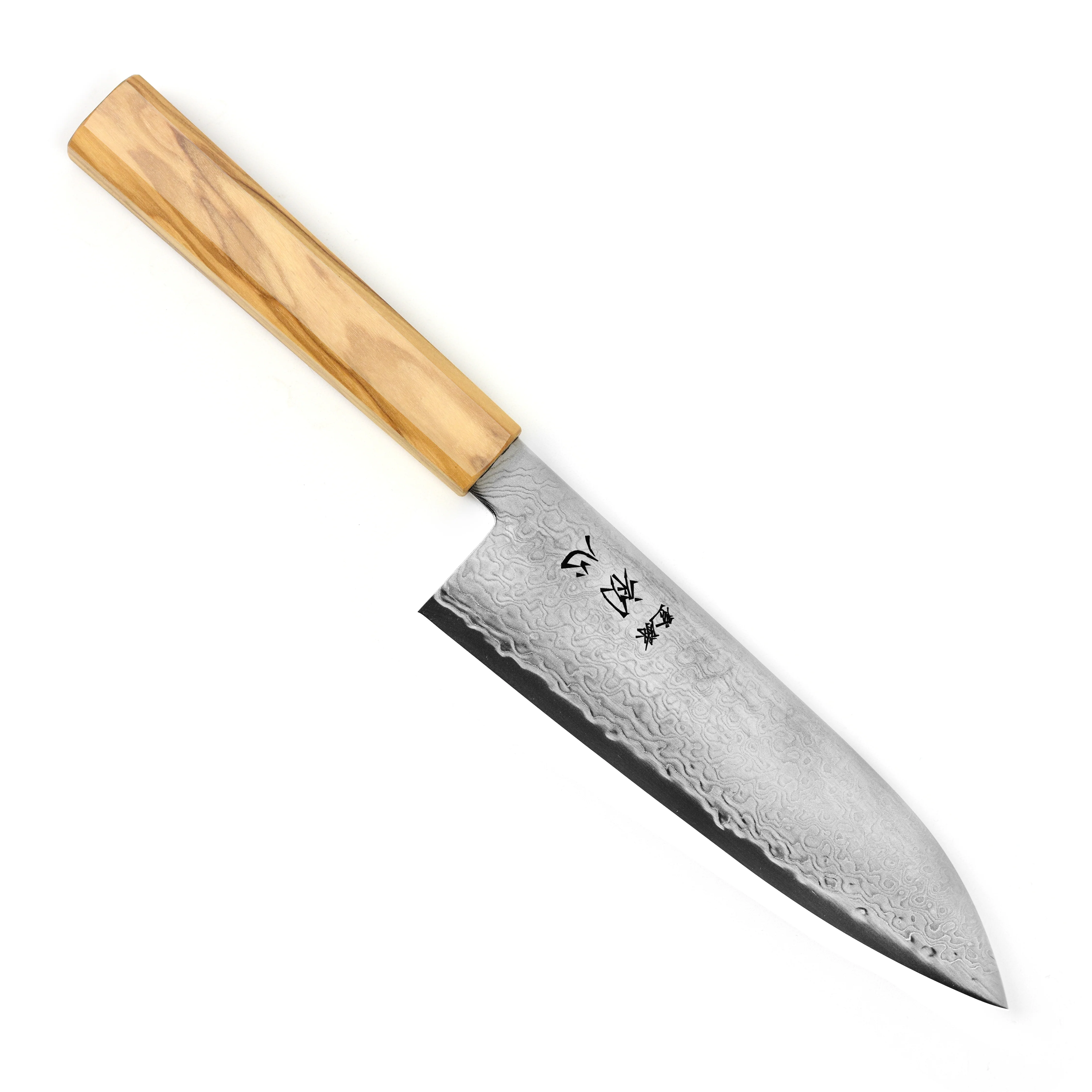 Hatsukokoro Ryuhyo SG2 Damascus 7" Santoku - Image 5