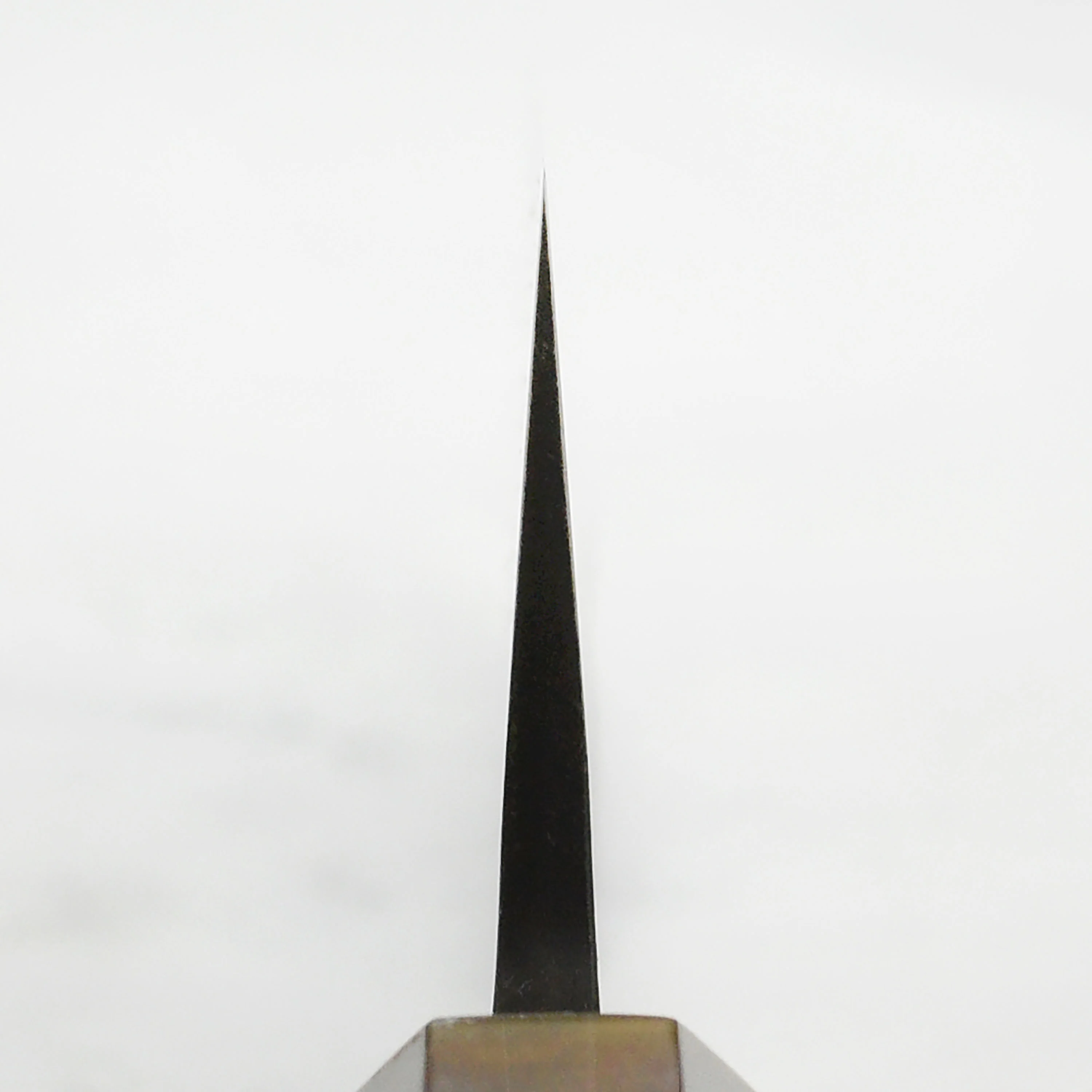 Hatsukokoro Shinkiro Aogami Super Kurouchi Damascus 9.4" Gyuto, Ebony with Ferrule - Image 9