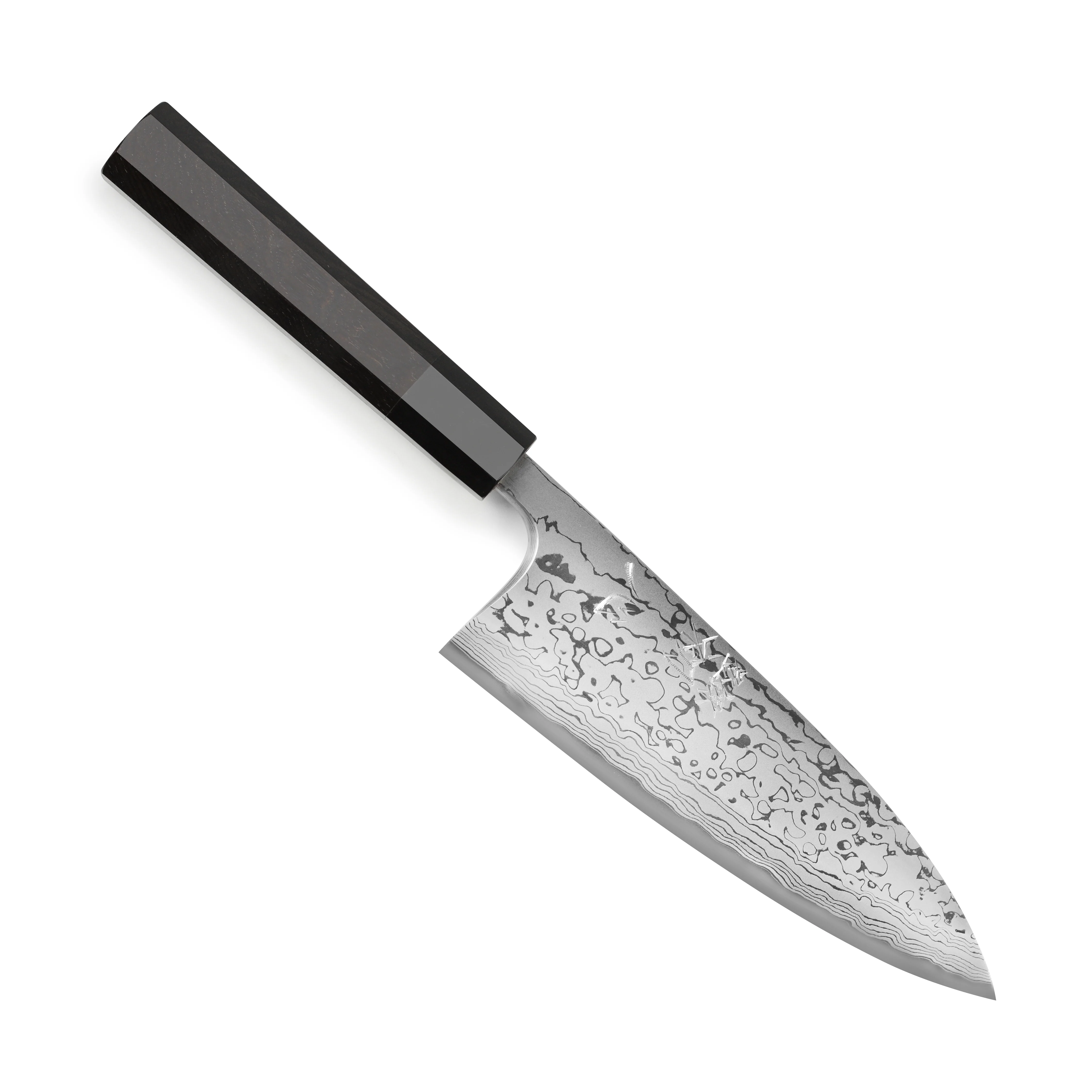 Hatsukokoro x Yauji Aogami #2 Damascus 7" Single Bevel Deba - Image 9