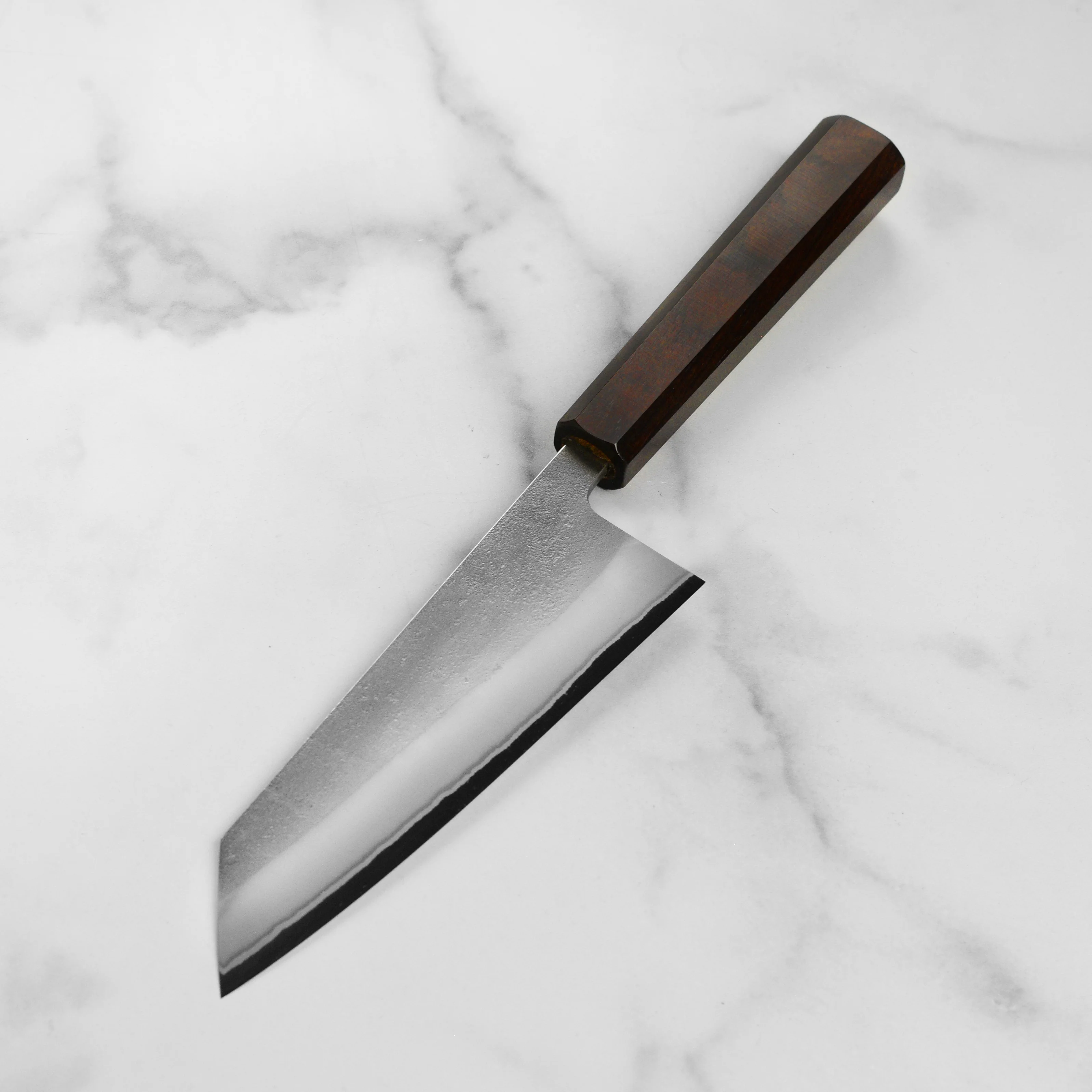 Yoshikane Shirogami #2 Nashiji Stainless Clad 6.5" Bunka - Image 5