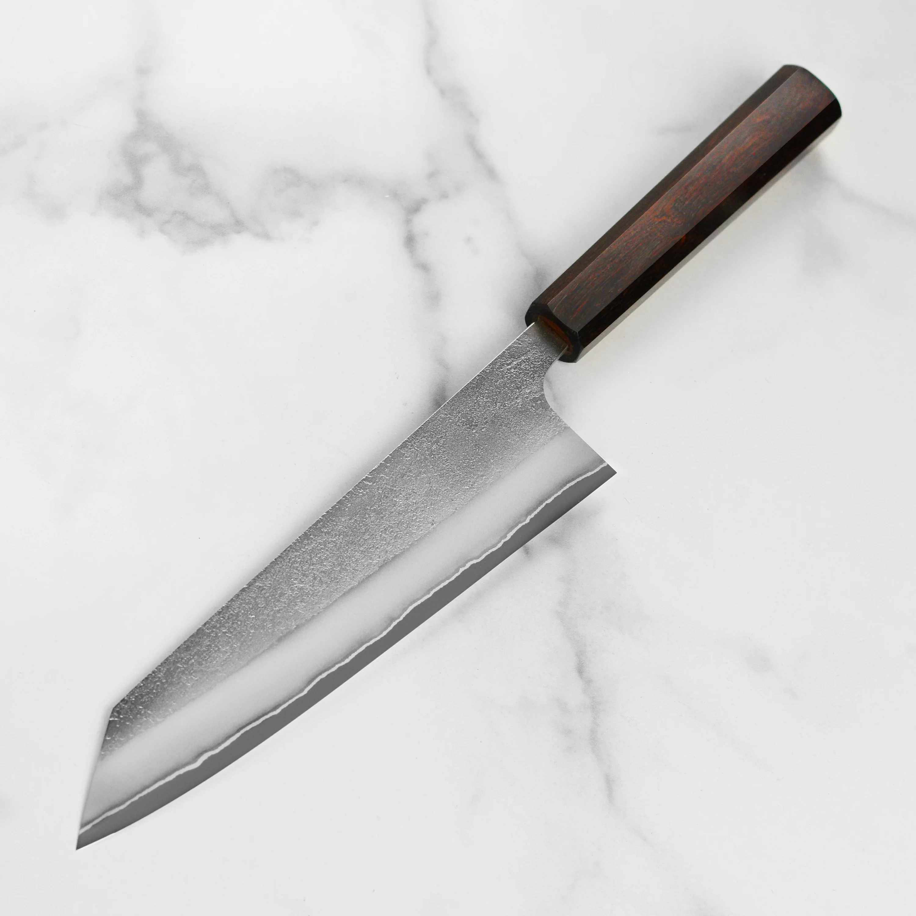 Yoshikane Shirogami #2 Nashiji Stainless Clad 8.25" Kiritsuke - Image 5