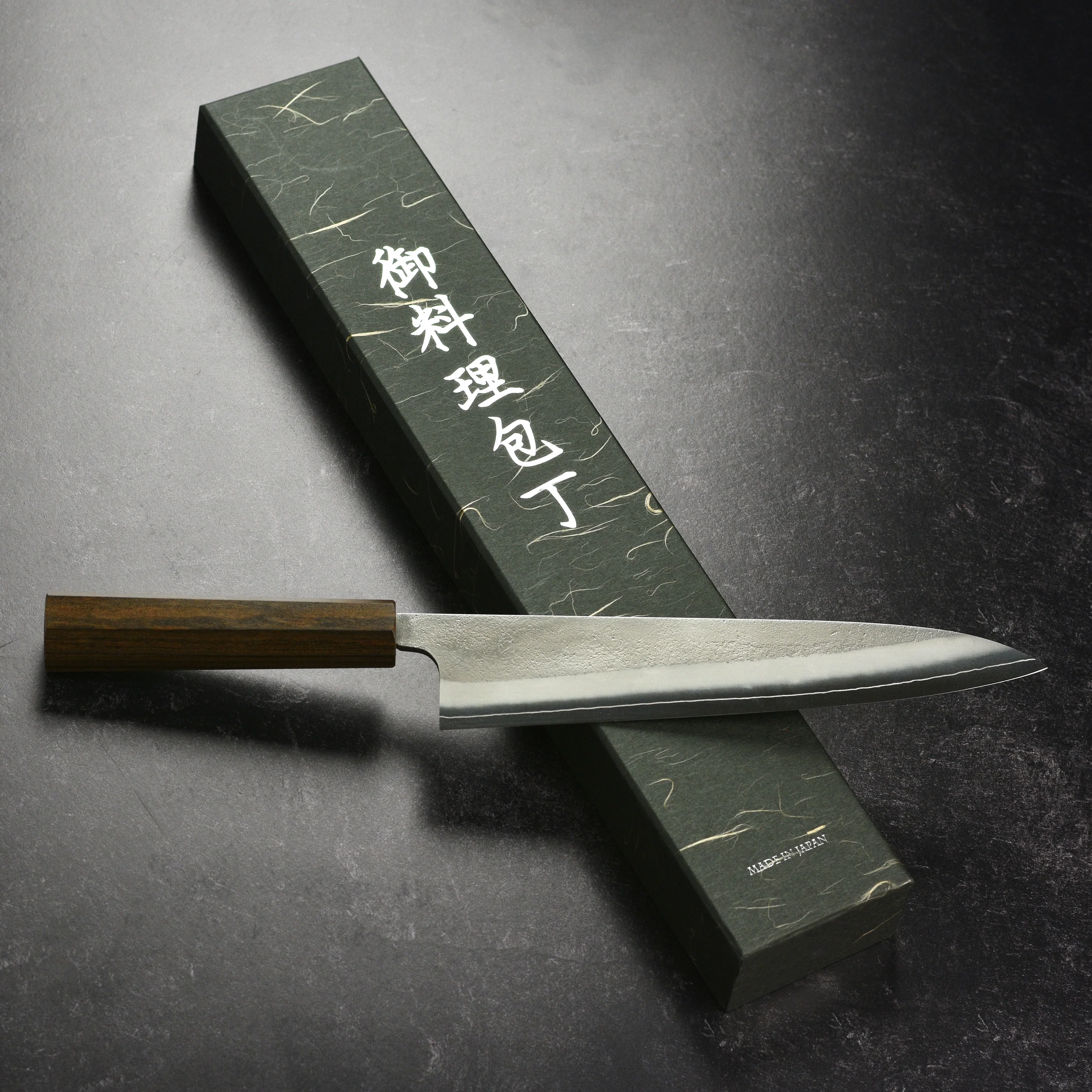 Yoshikane SKD Nashiji Stainless Clad 9.4" Gyuto - Image 6