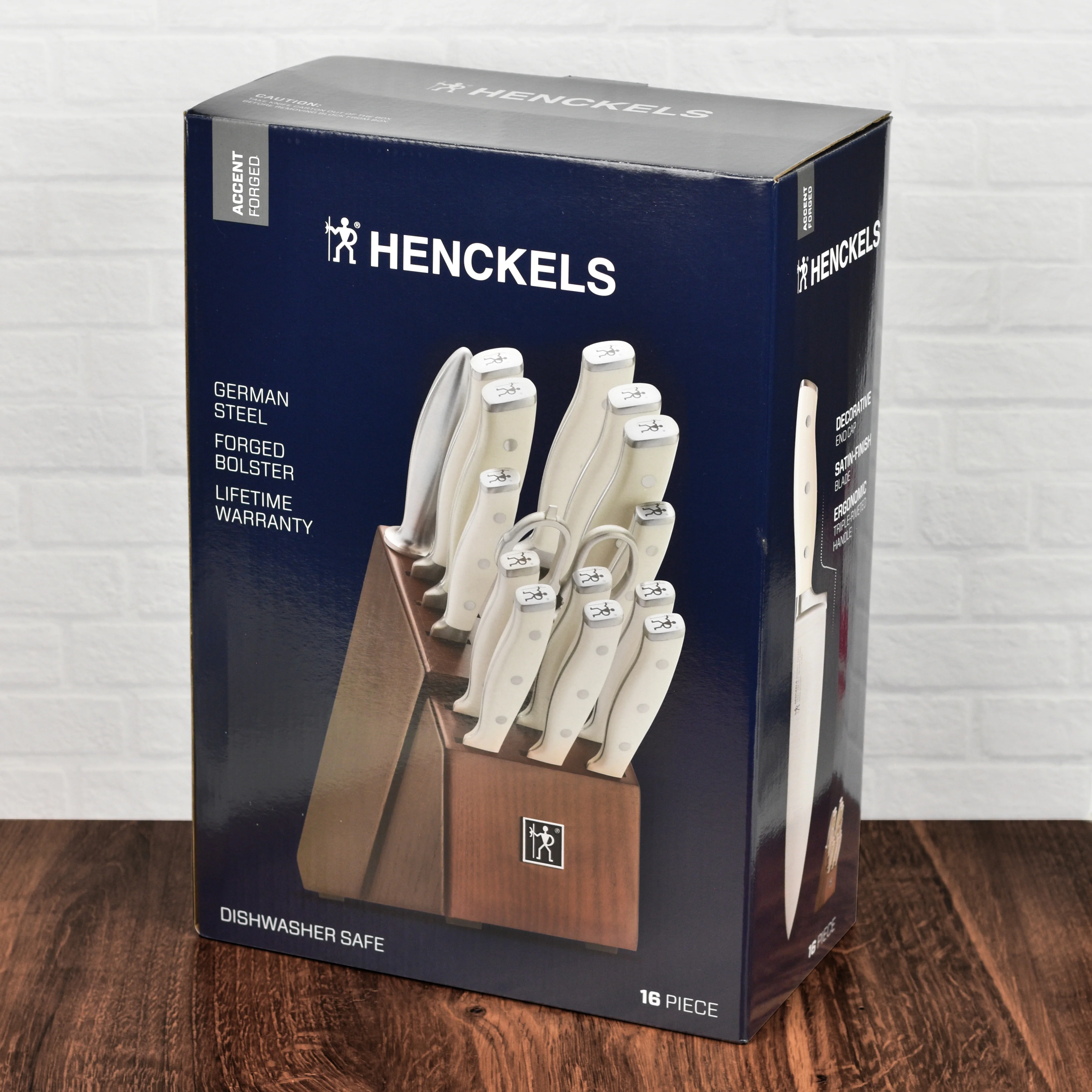 Henckels Forged Accent 16 Piece Off-White Knife Block Set - Image 11