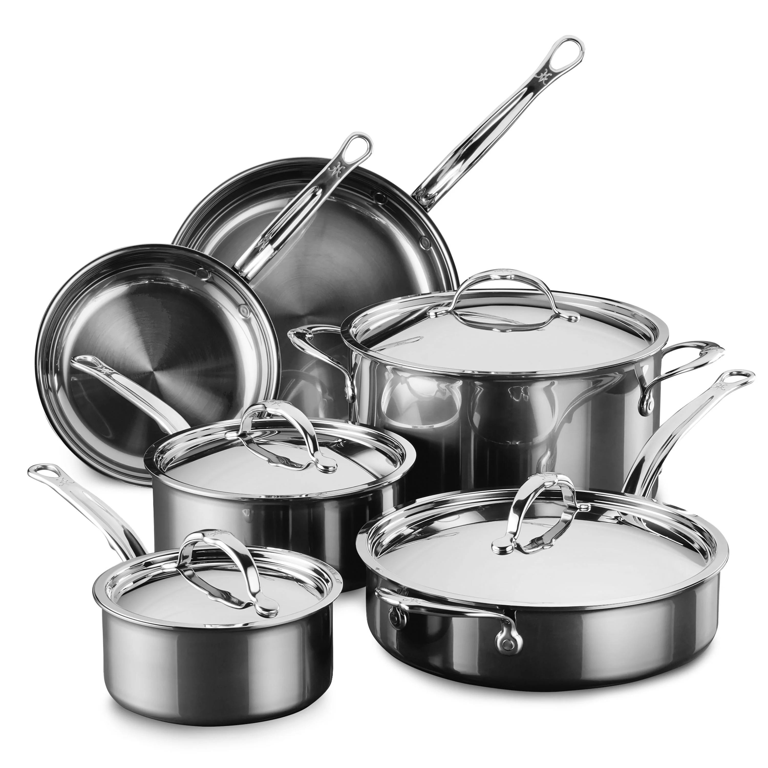 Hestan NanoBond 10 Piece Titanium Stainless Steel Cookware Set - Image 7