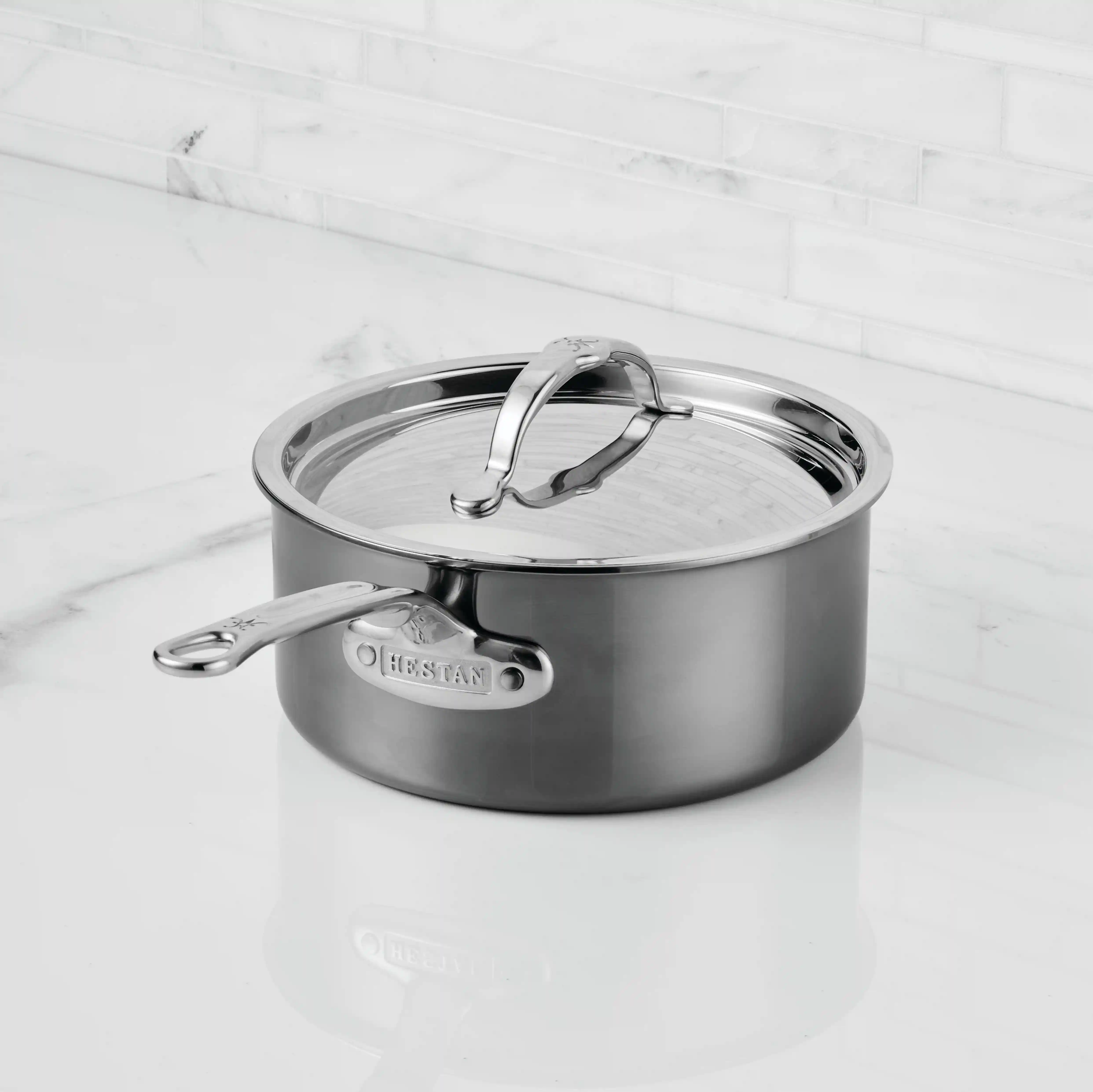 Hestan NanoBond 2-quart Titanium Stainless Steel Saucepan