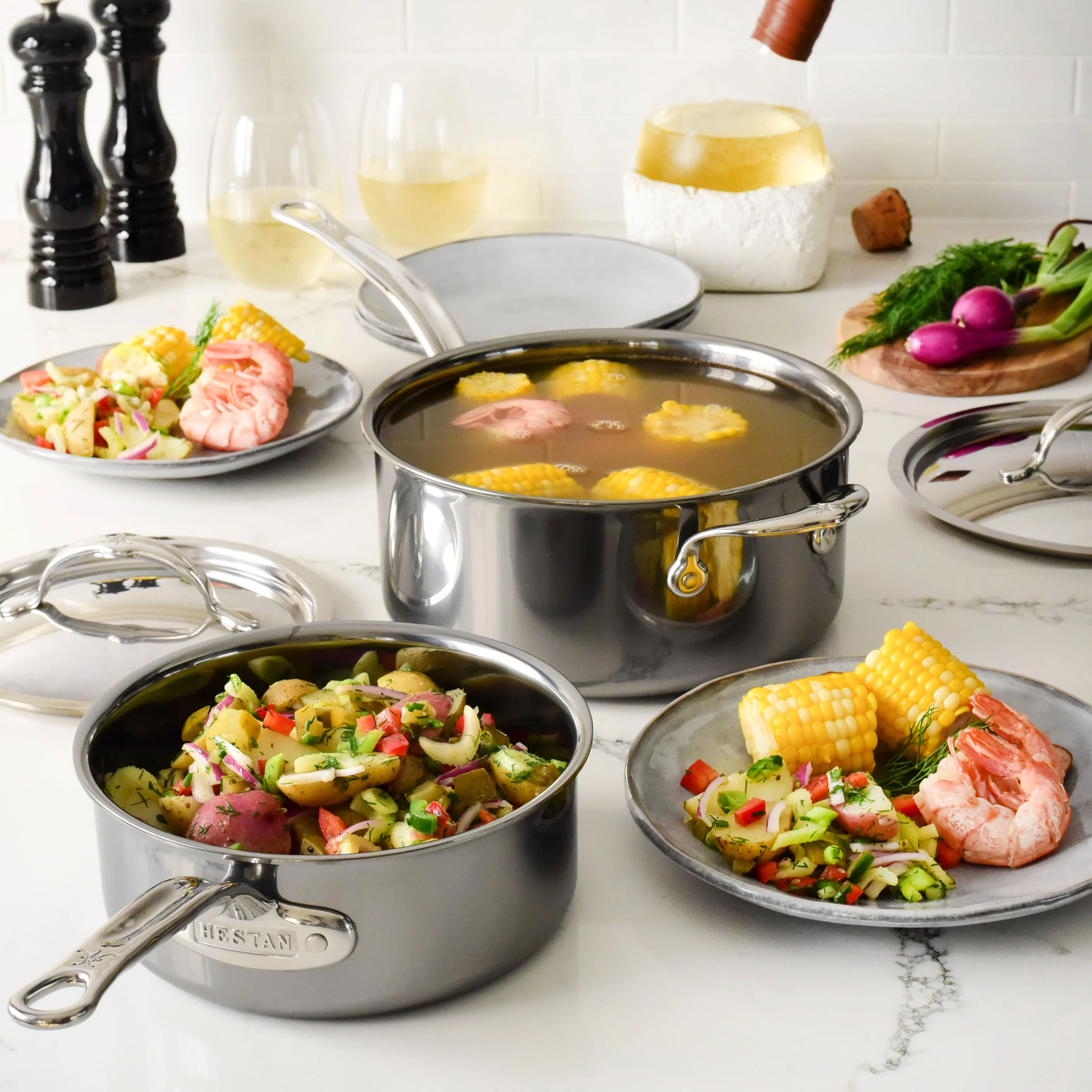 Hestan NanoBond 2-quart Titanium Stainless Steel Saucepan - Image 4