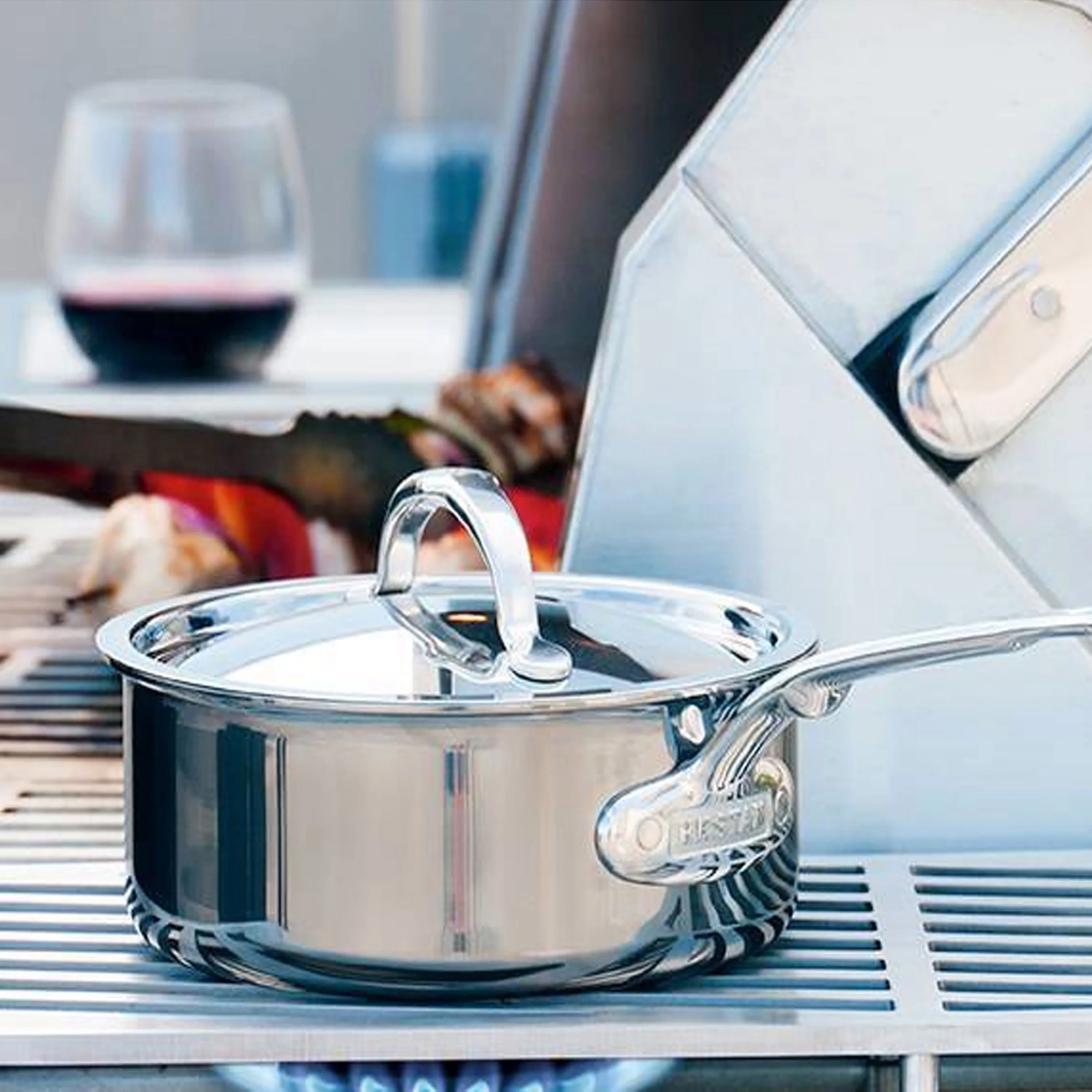 Hestan NanoBond 2-quart Titanium Stainless Steel Saucepan - Image 6