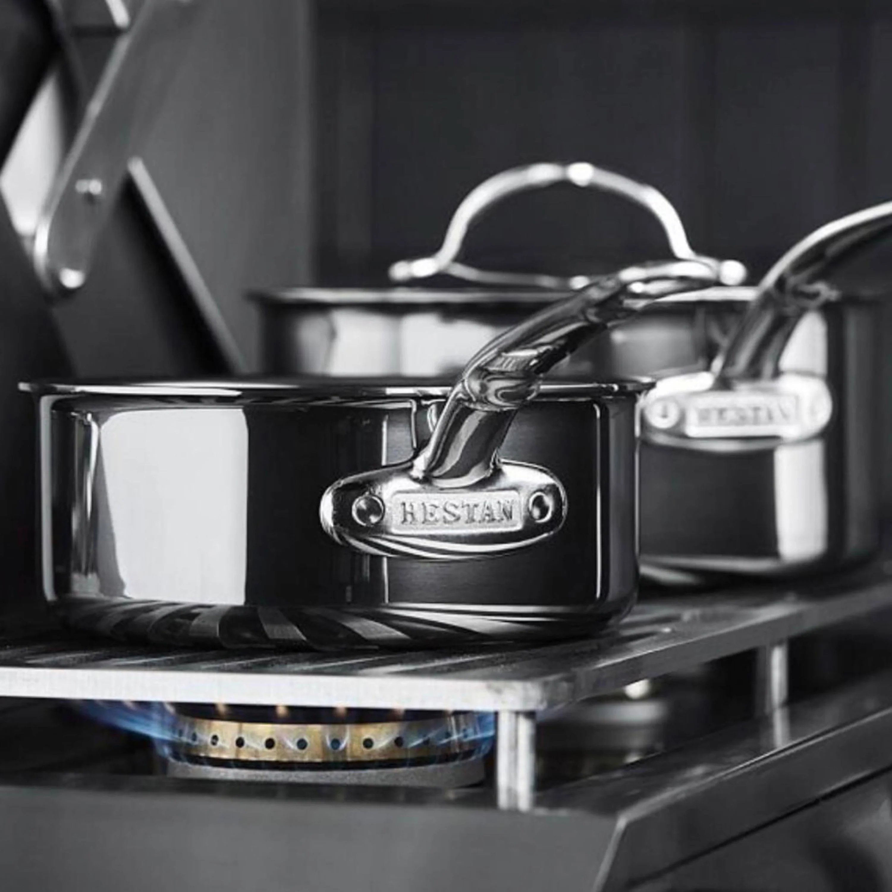 Hestan NanoBond 3-quart Titanium Stainless Steel Saucepan - Image 6