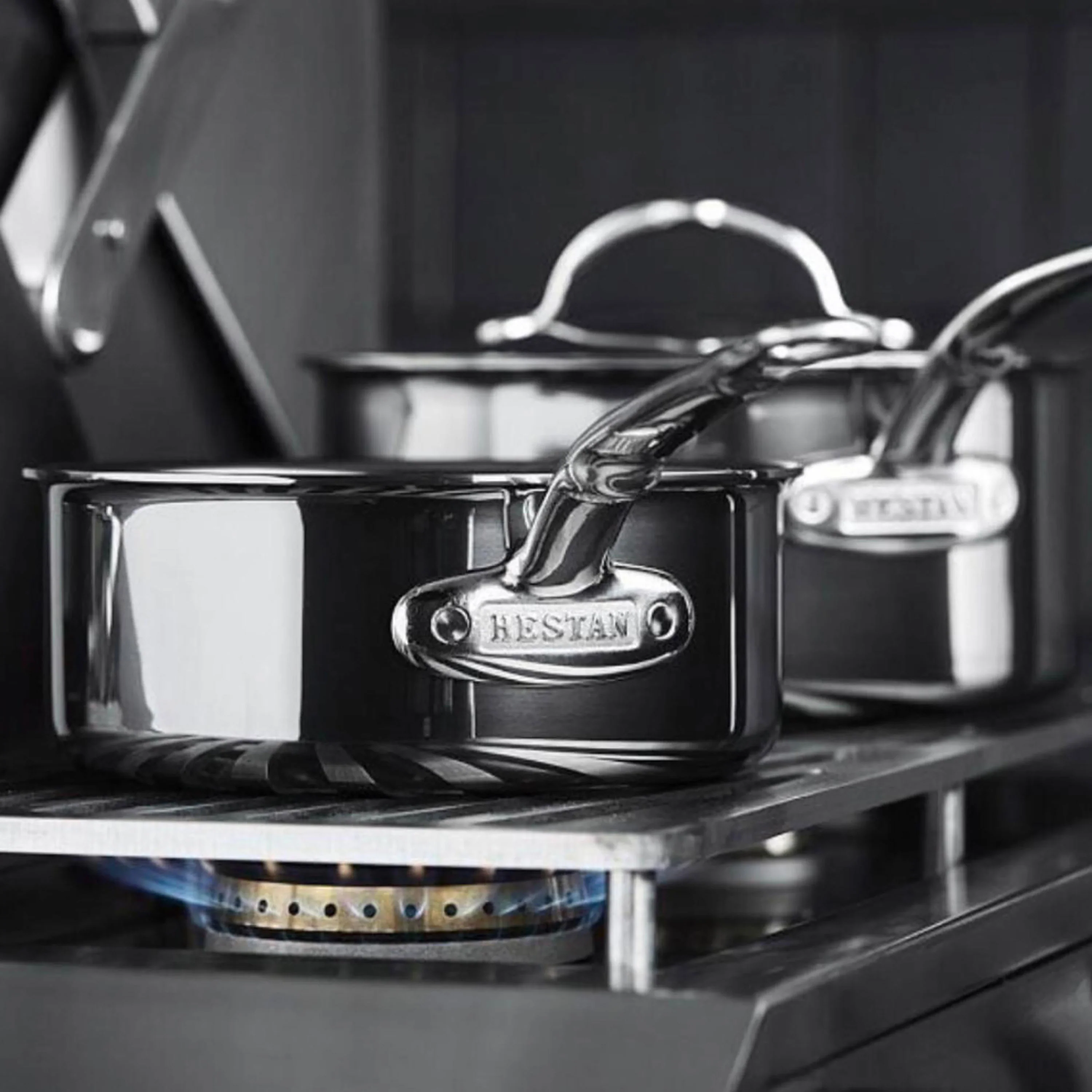 Hestan NanoBond 4-quart Titanium Stainless Steel Saucepan - Image 3
