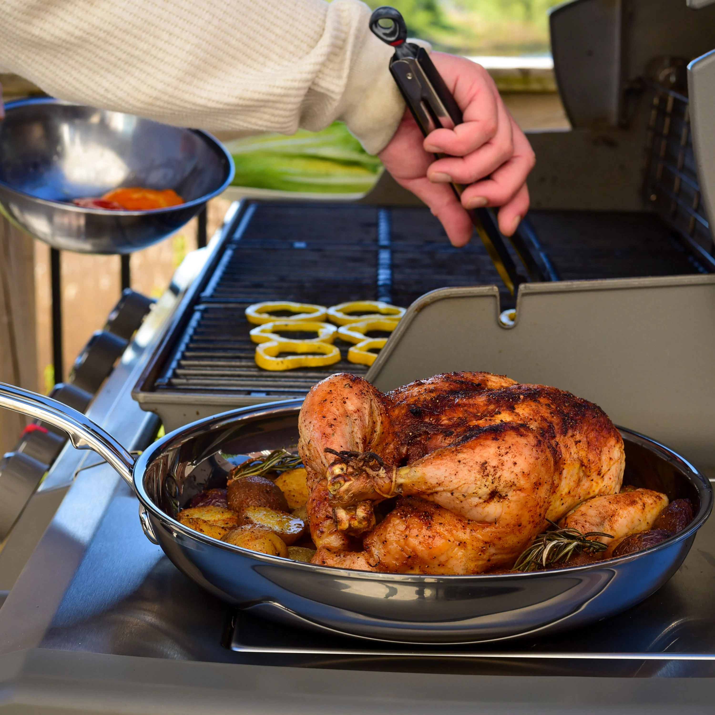 Hestan NanoBond 12.5" Titanium Stainless Steel Skillet - Image 6