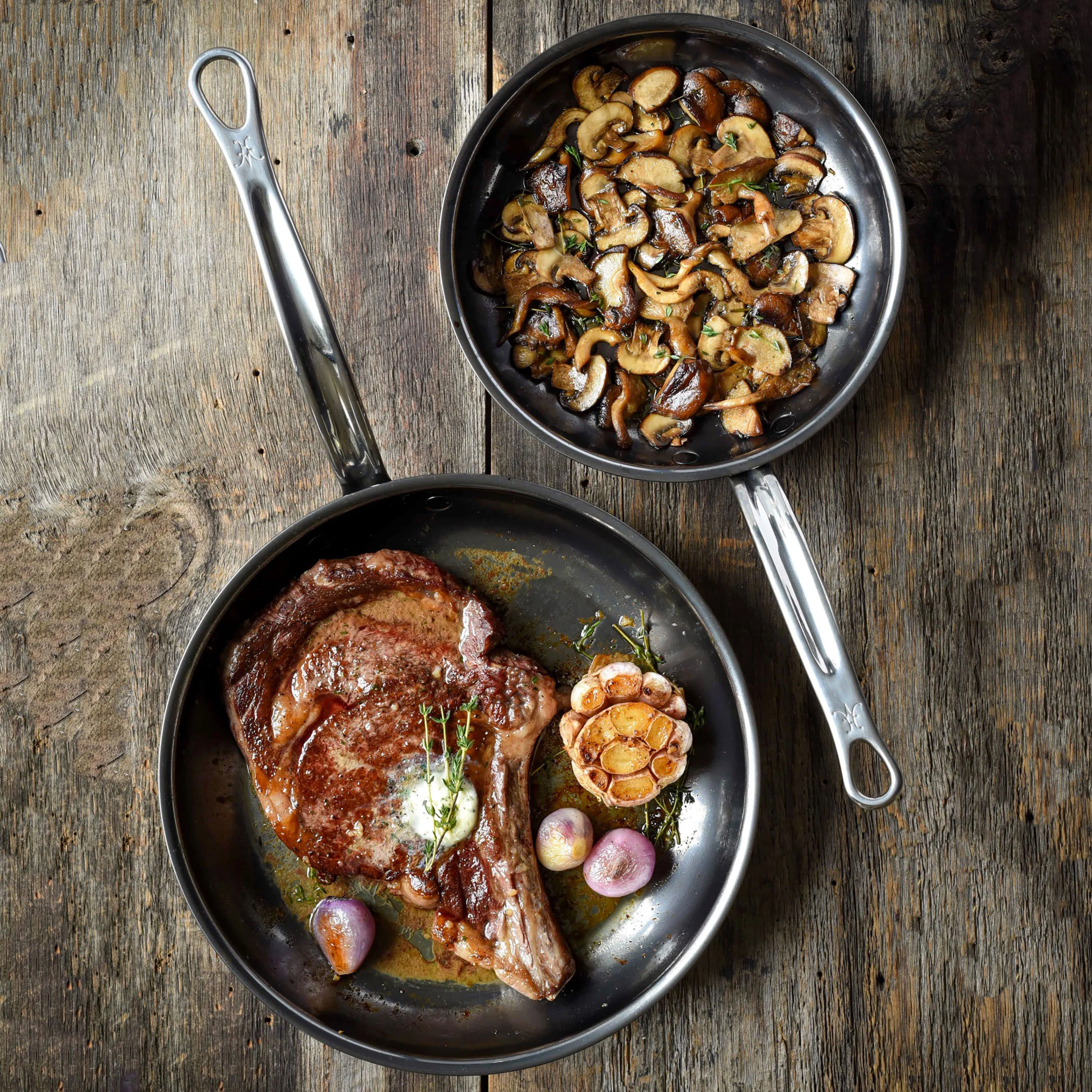 Hestan NanoBond 8.5" Titanium Stainless Steel Skillet - Image 4