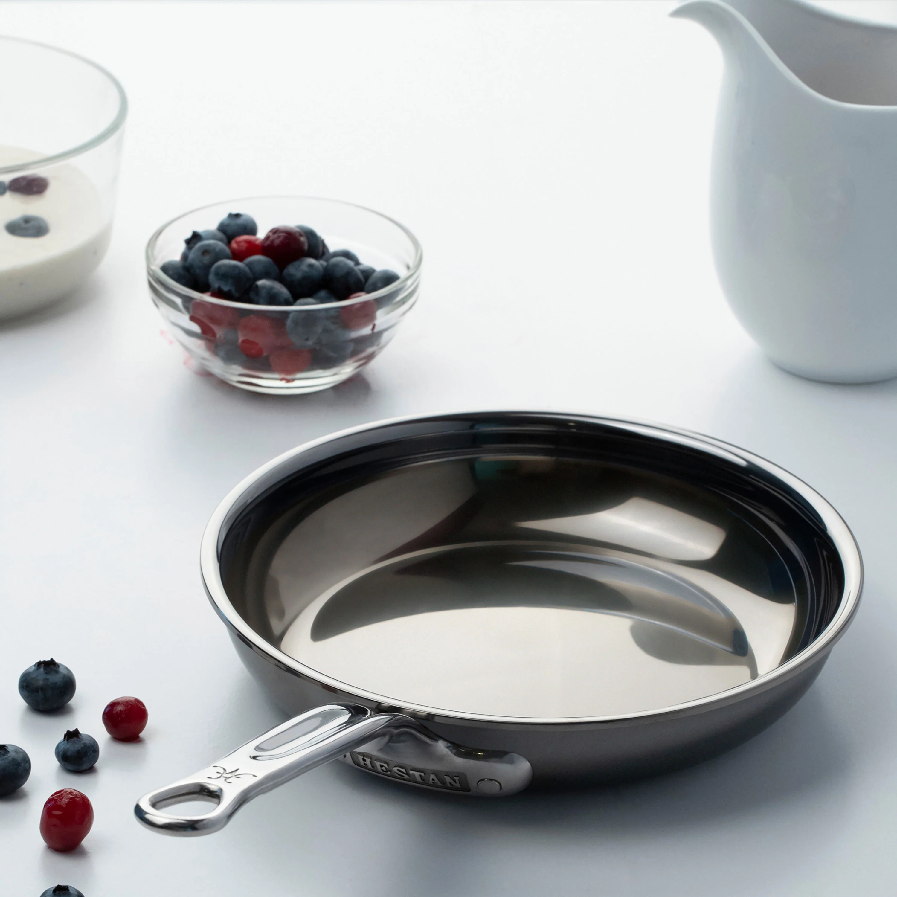 Hestan NanoBond 8.5" Titanium Stainless Steel Skillet - Image 5