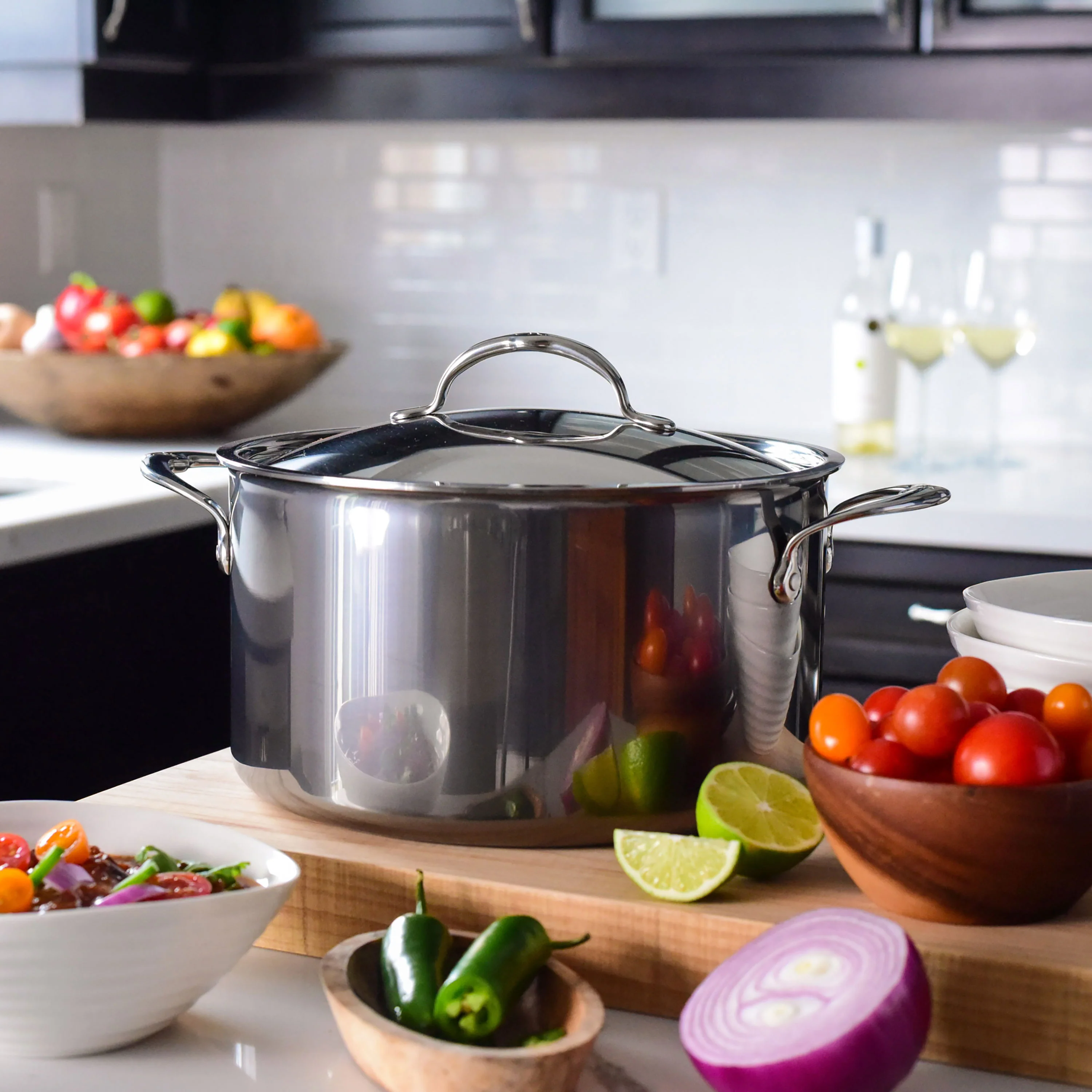 Hestan NanoBond 8-quart Titanium Stainless Steel Stock Pot - Image 5