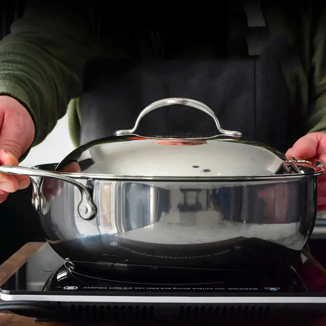 Hestan NanoBond 5-quart Titanium Stainless Steel Dutch Oven - Image 5