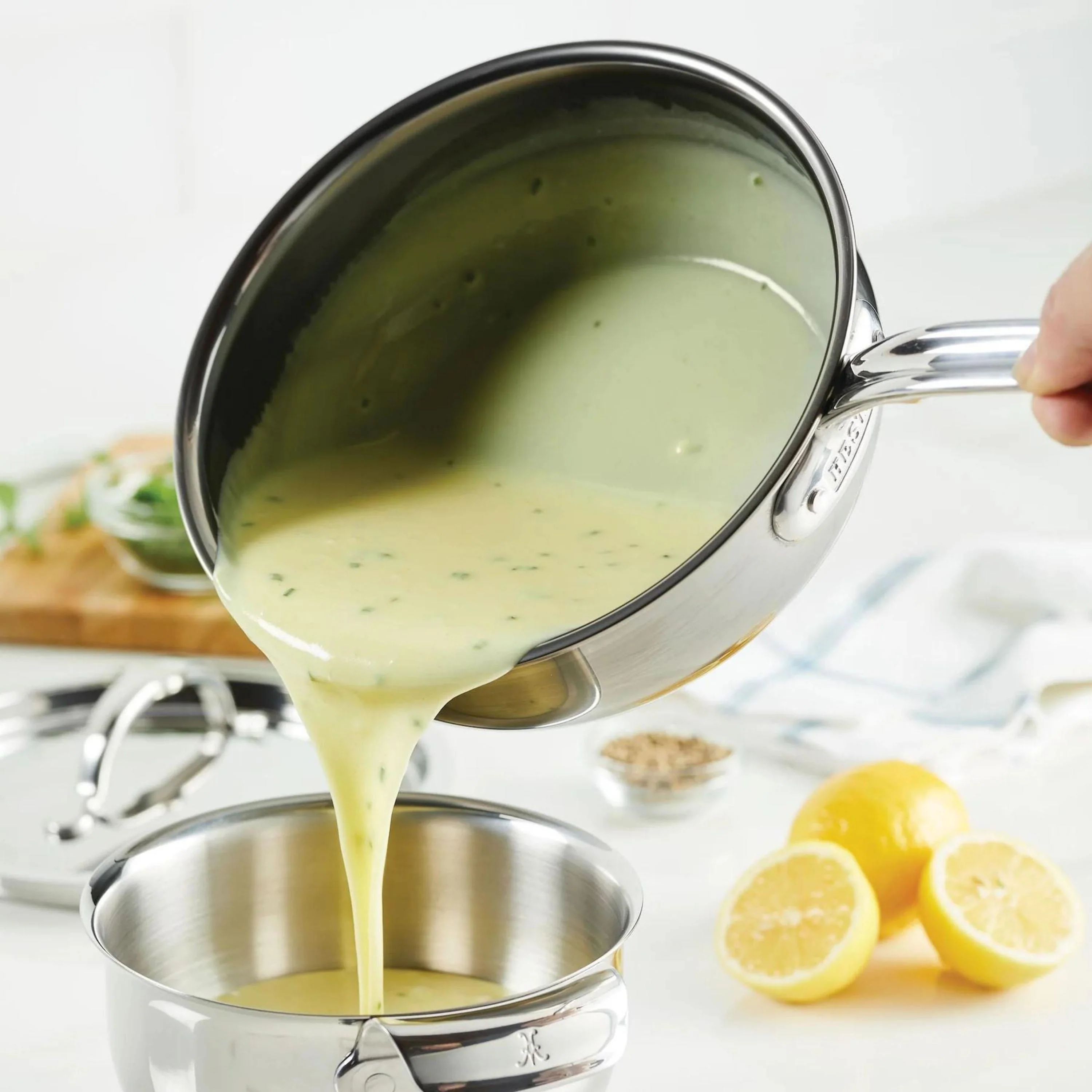 Hestan NanoBond 2-quart Titanium Stainless Steel Saucier - Image 2
