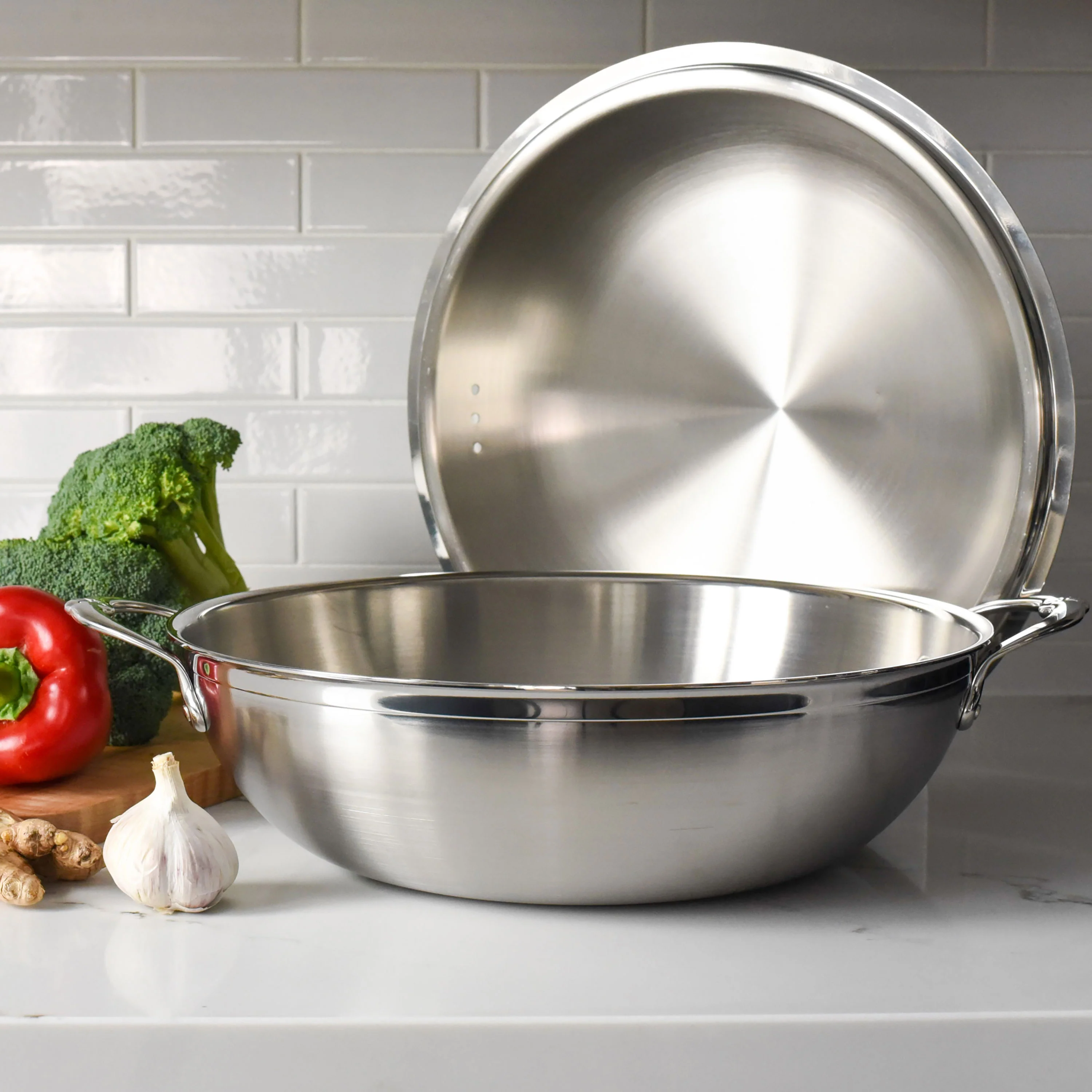 Hestan ProBond 14" Stainless Steel Wok - Image 2