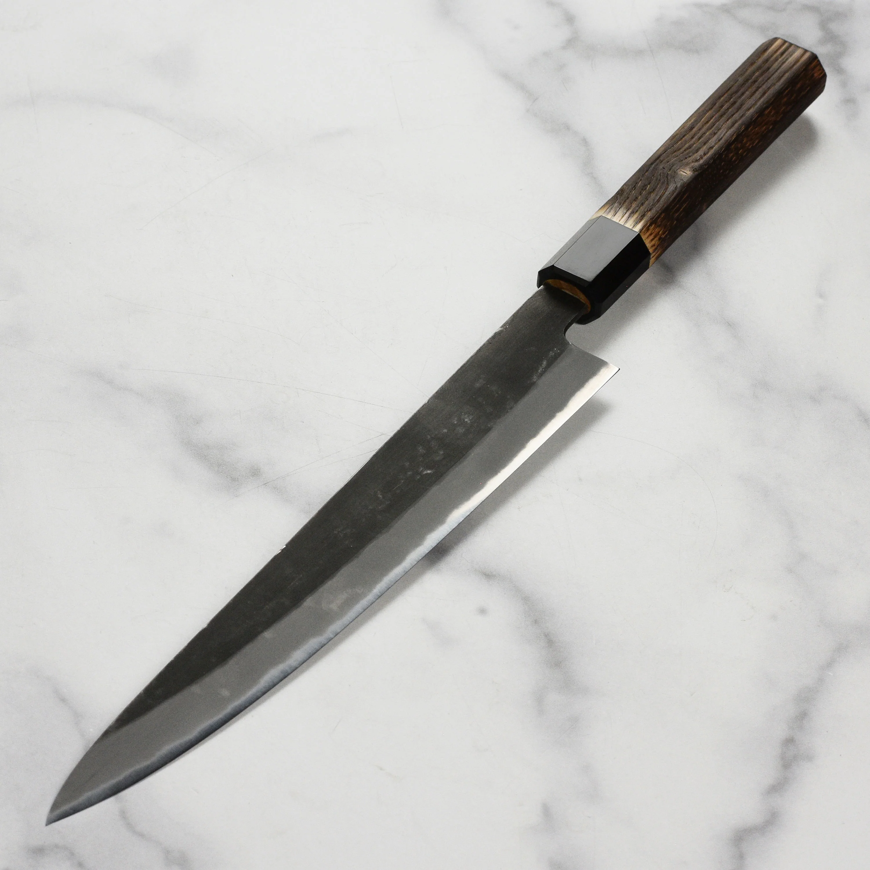 Hinoura Shirogami #2 Kurouchi 9.4" Sujihiki - Image 6