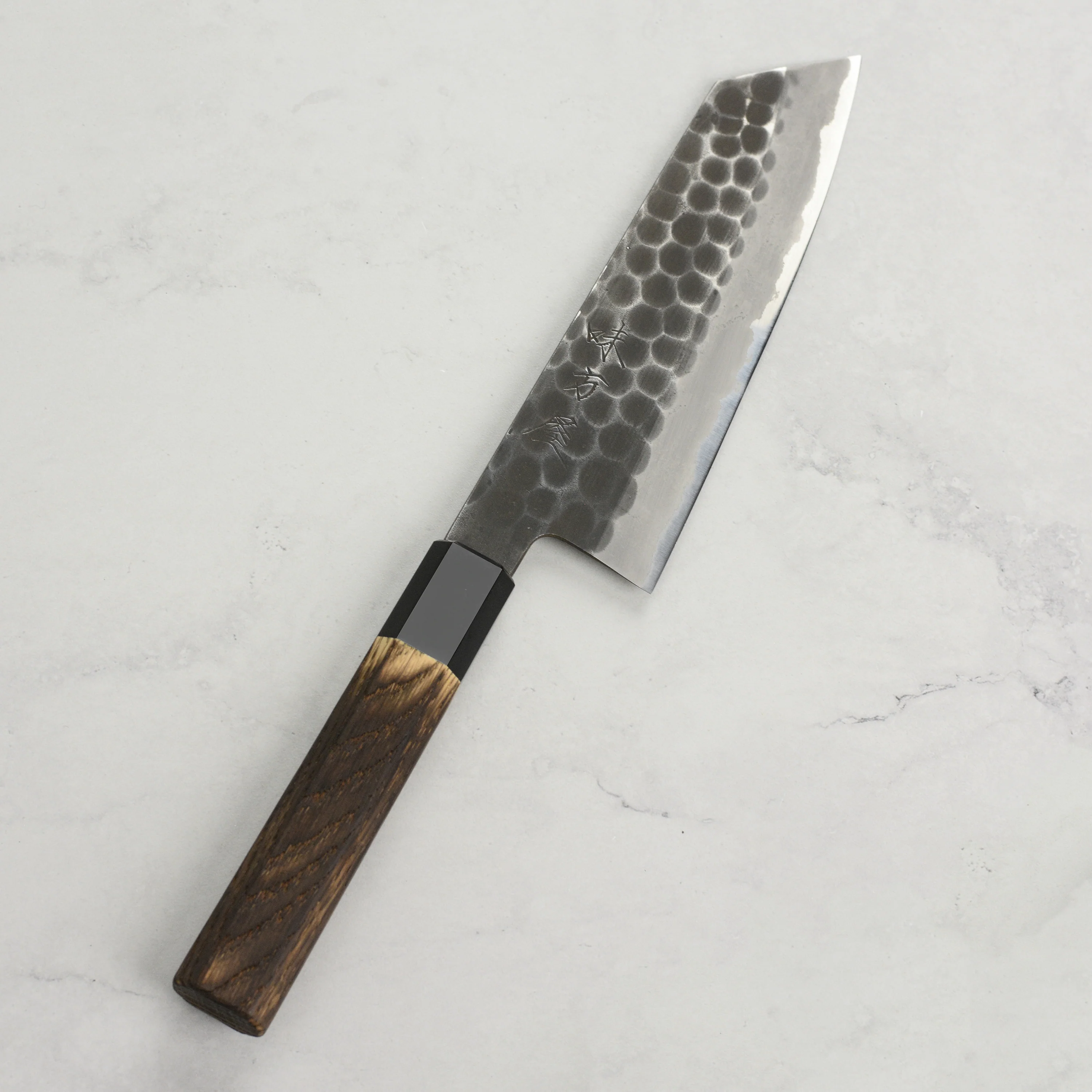 Hinoura Shirogami #2 Kurouchi Tsuchime 6.5" Bunka - Image 4