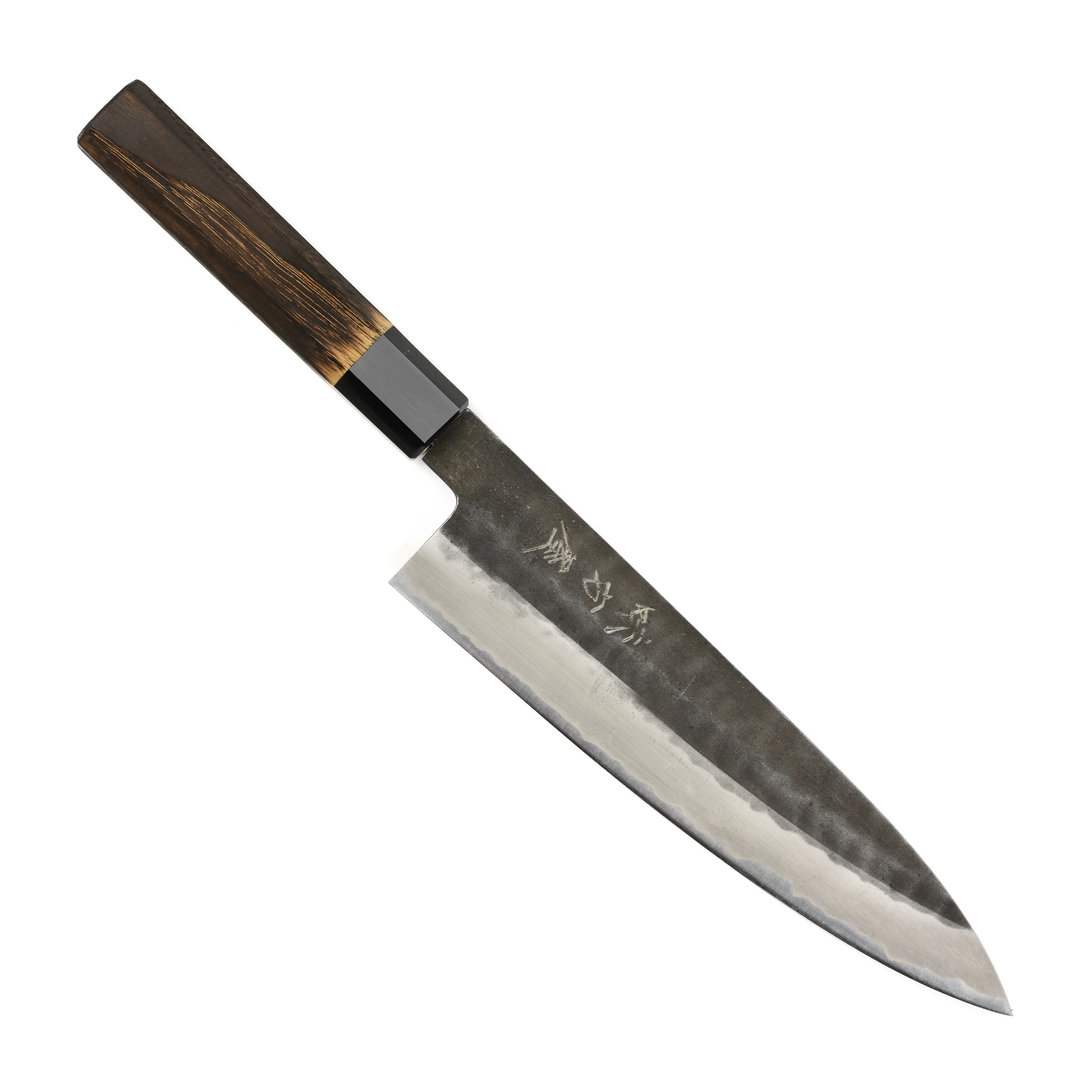 Hinoura Shirogami #2 Kurouchi Tsuchime 8.25" Gyuto - Image 9