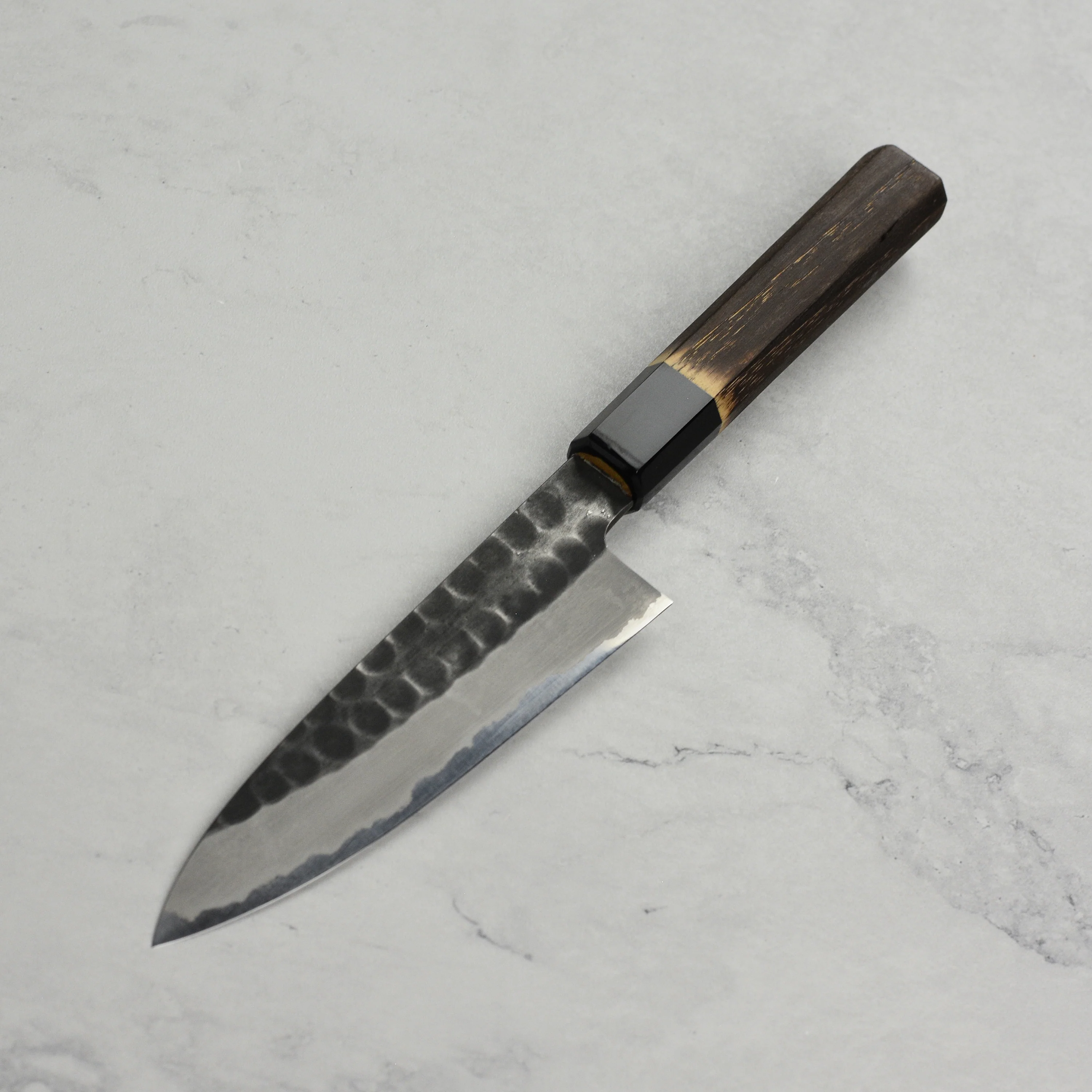 Hinoura Shirogami #2 Kurouchi Tsuchime 5.3" Petty - Image 5