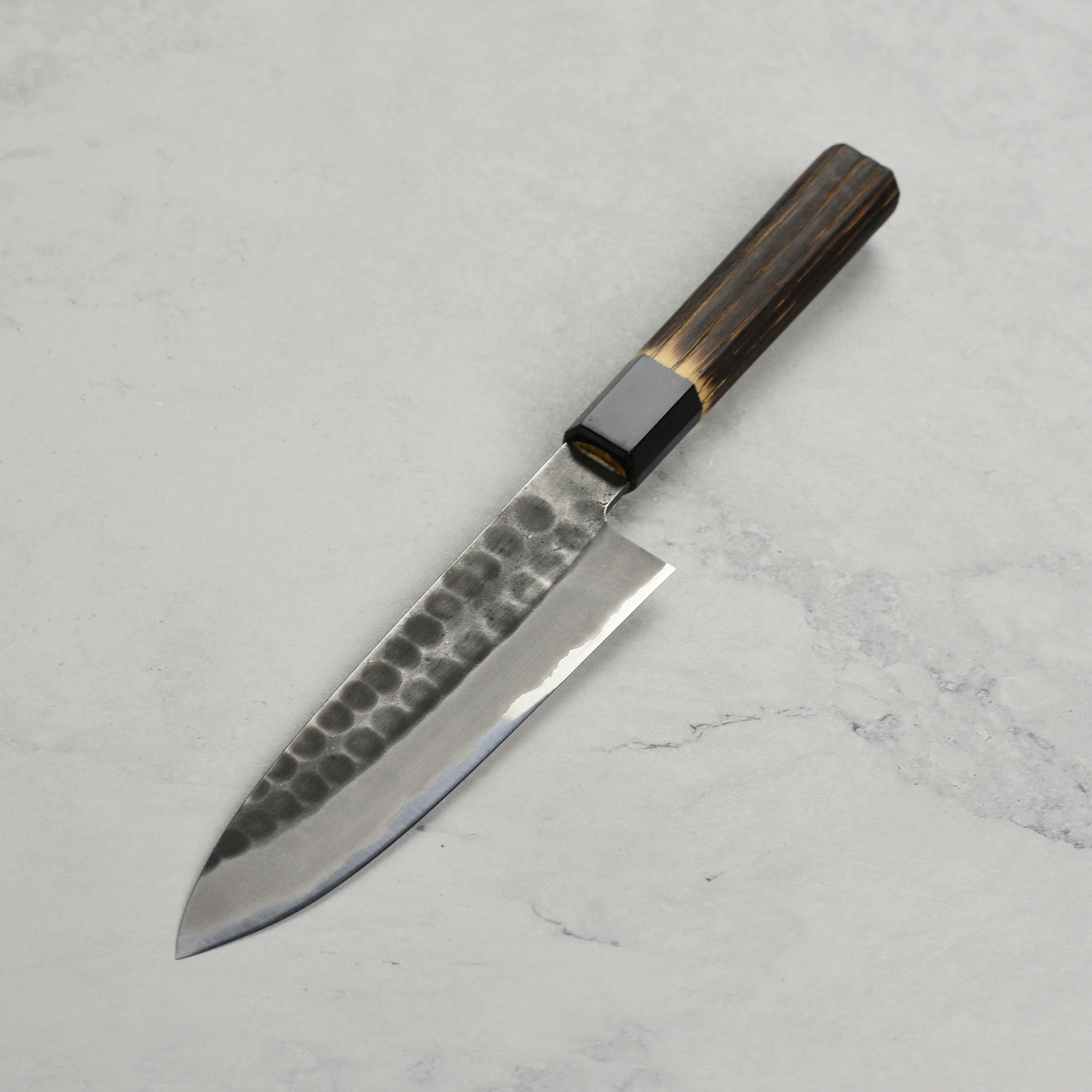 Hinoura Shirogami #2 Kurouchi Tsuchime 5.9" Petty - Image 5