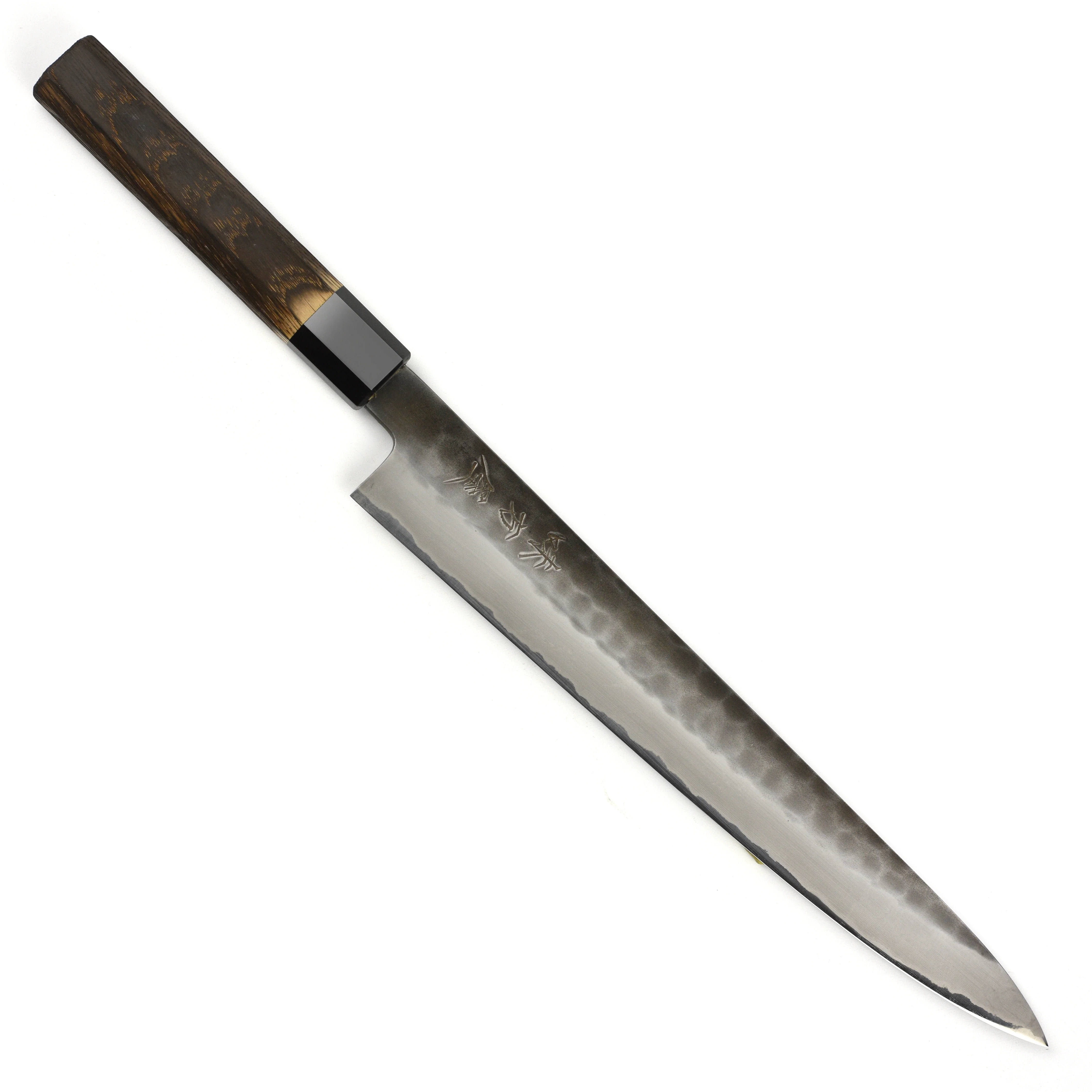 Hinoura Shirogami #2 Kurouchi Tsuchime 10.6" Sujihiki - Image 9