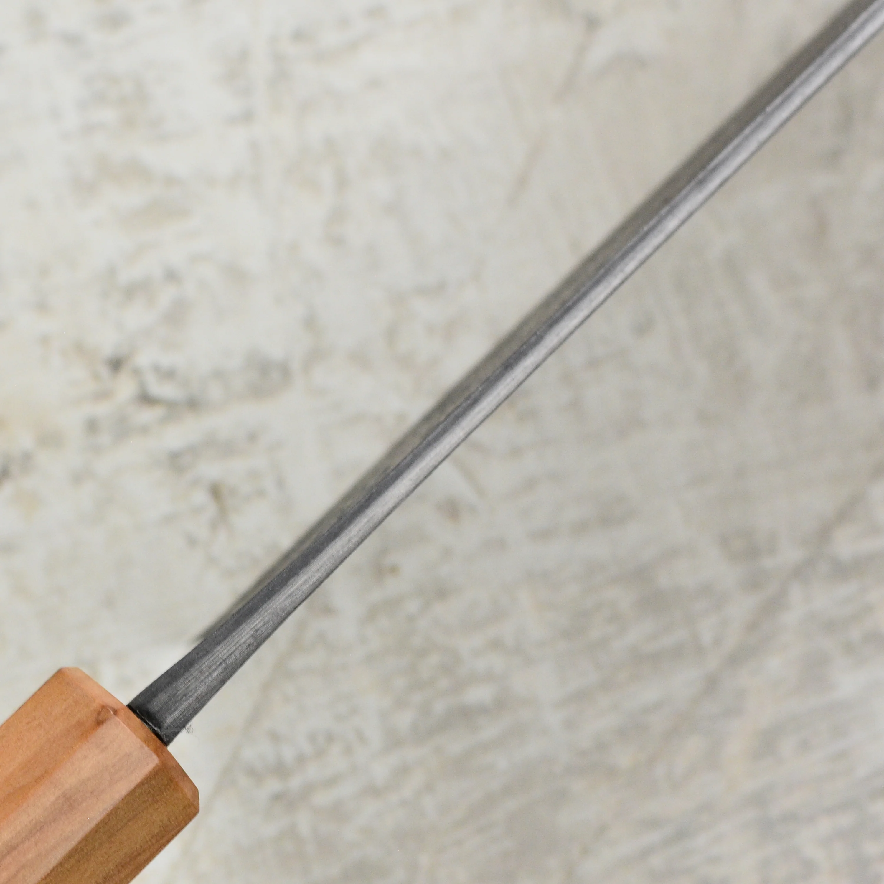 Hozan Tomoe x Hinoura Shirogami #2 Kurouchi 9.4" Gyuto - Image 3